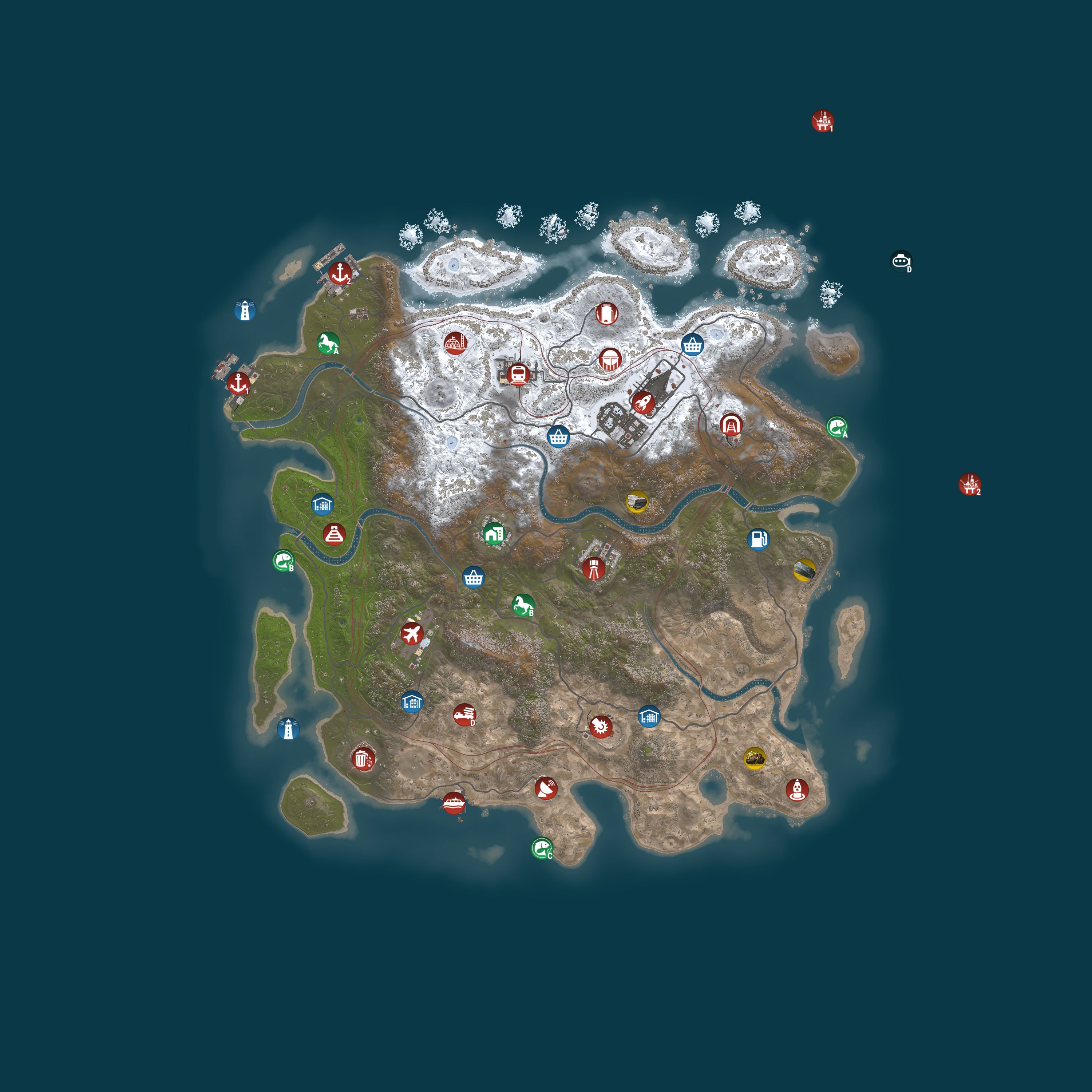 Map for Magic Rust #4 — Modded 2x (Trio) | EU East