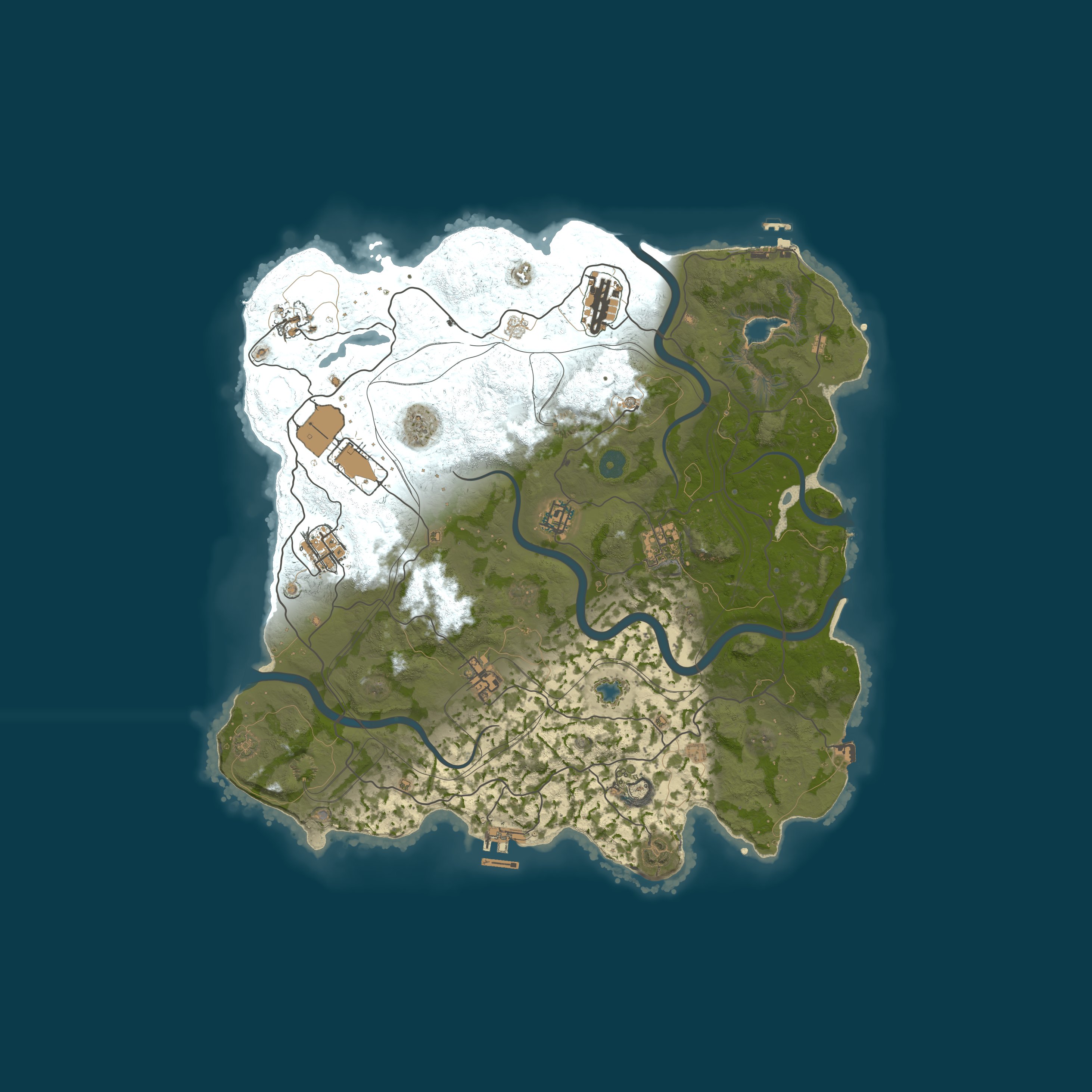 Map for [US] Rust in Peace - 2x Vanilla Solo/Duo/Trio/Quad | Shared BPs