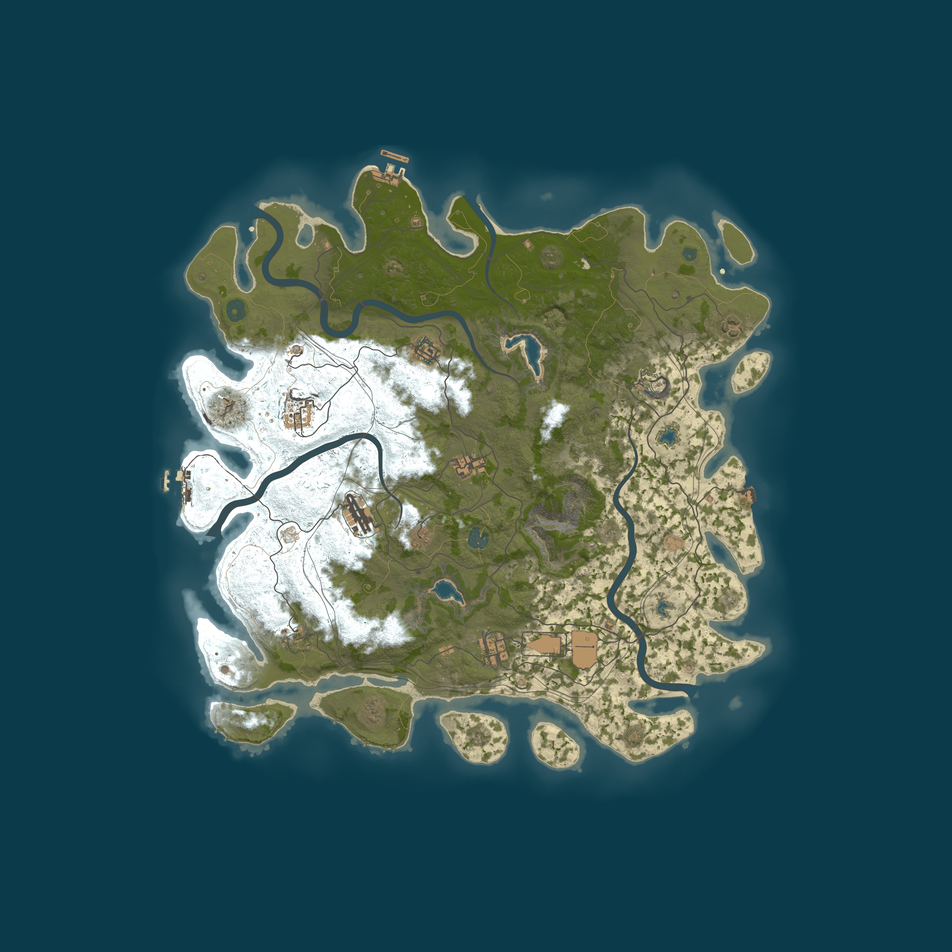 Map for Iron Oxide 50x|PVE|No BPs|Clans|Kits|RaidableBases