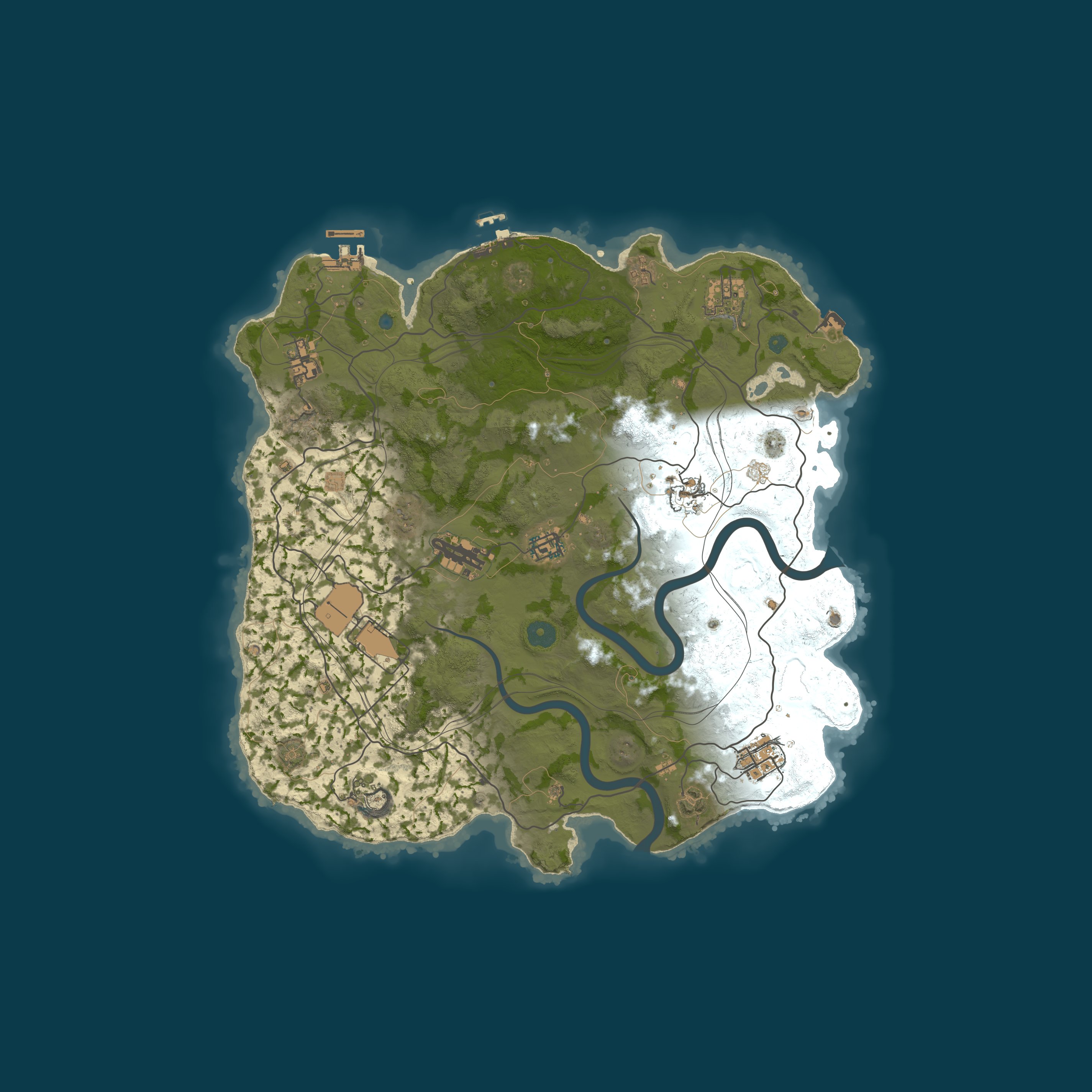 Map for WEREWOLF GAMING.CO 5x Solo/Duo/Trio/Quad/Max 5|Clans|Loot X5|TP