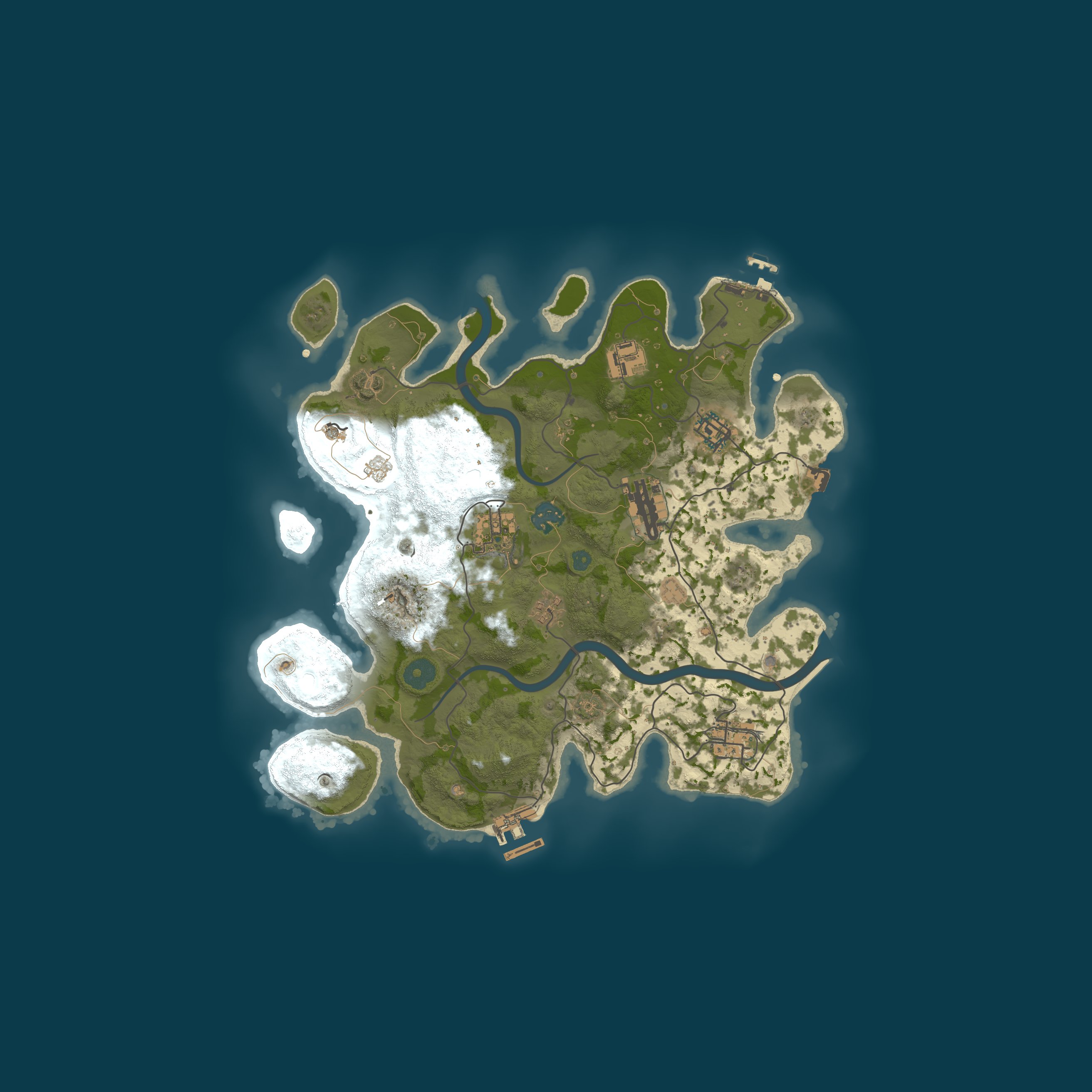Procedural Map, size 3250, seed 12345
