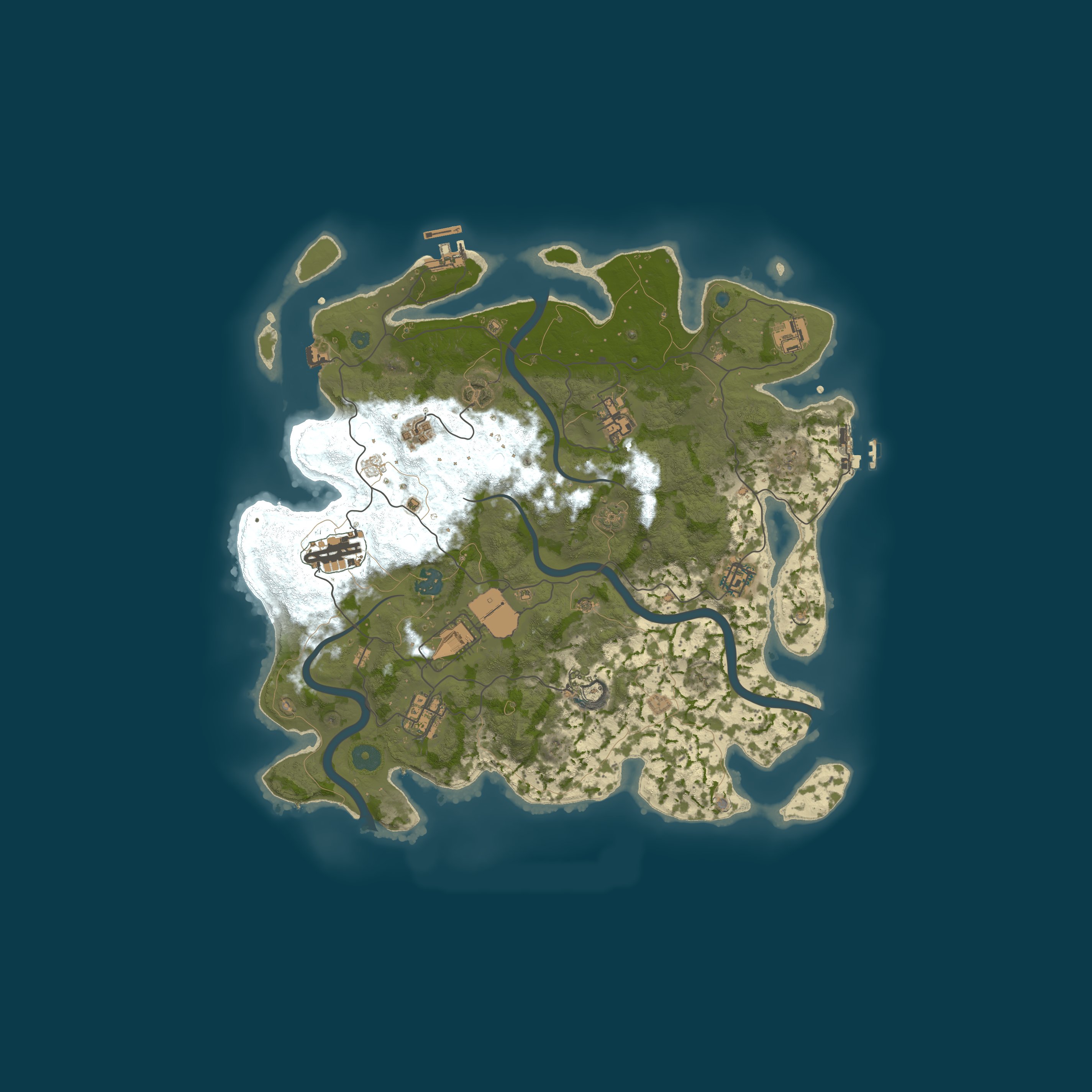 Map for Zombie and AI Raids (SoloDuo)(PVE)