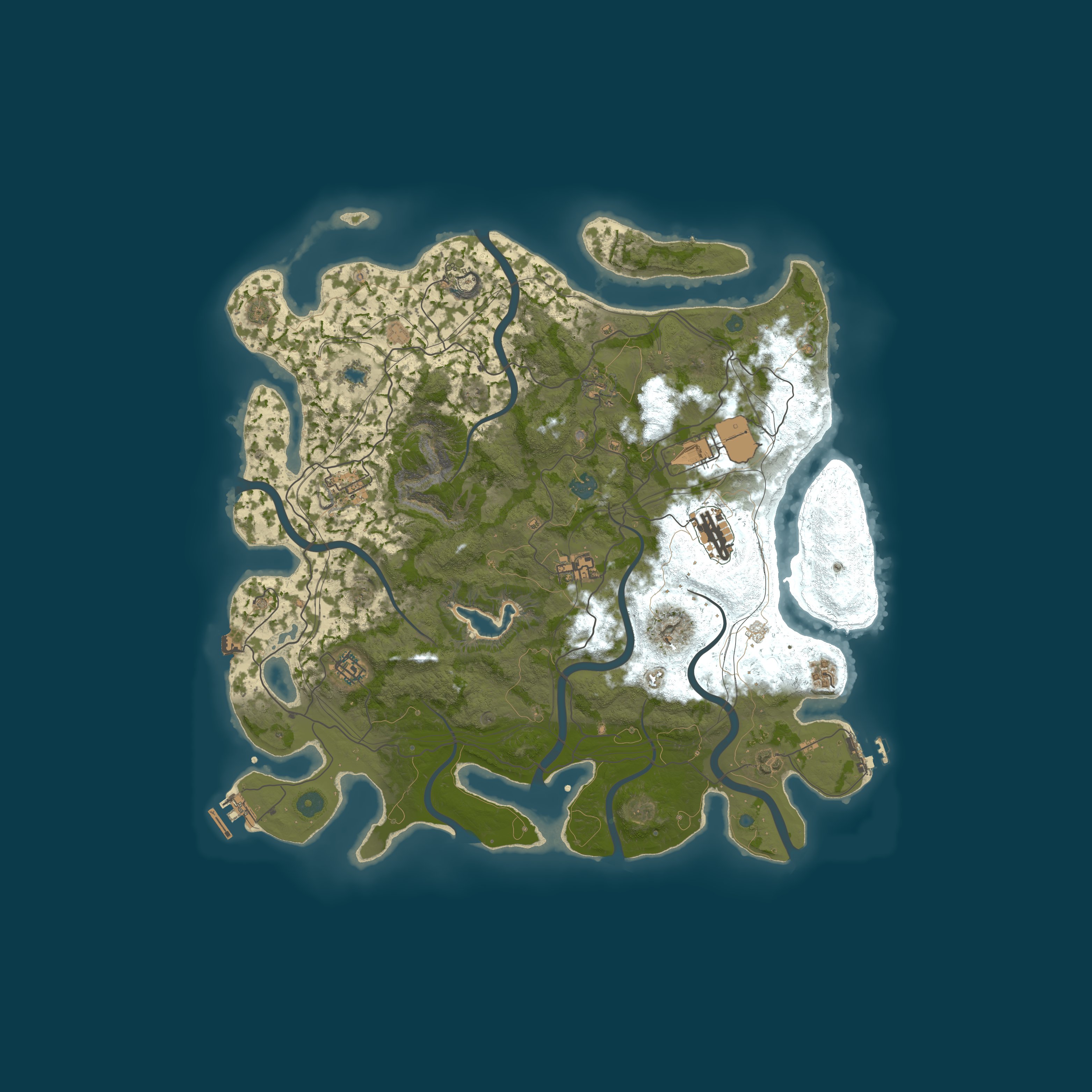 Map for Bastion PvE [Modded,Events,RaidBase,PvPzone]