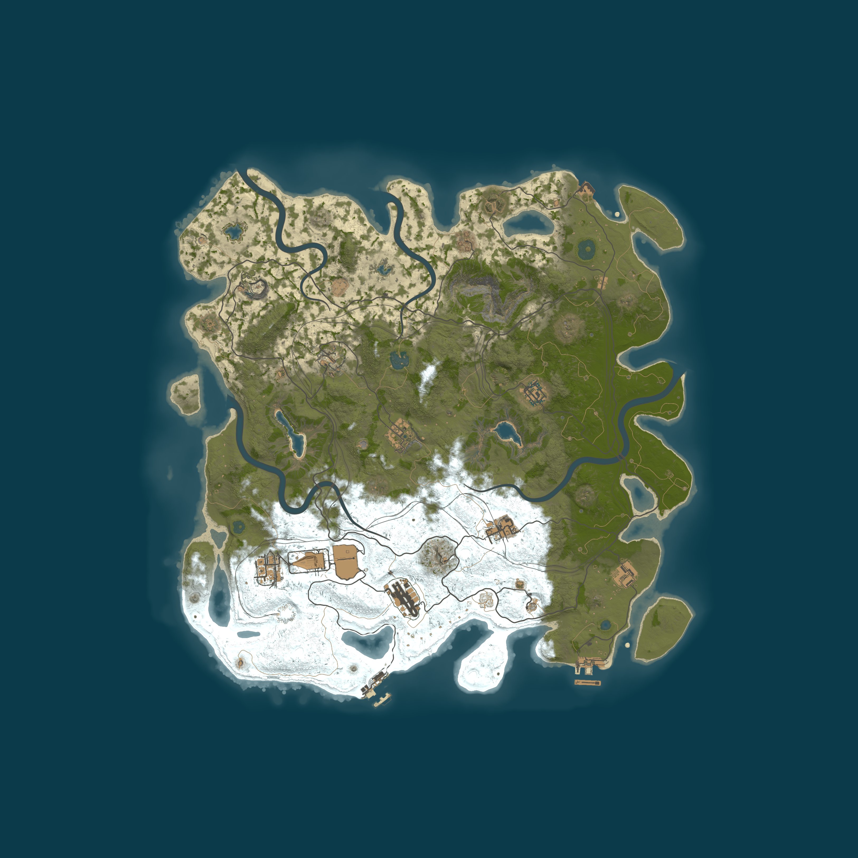 Procedural Map, size 4500, seed 1494512743