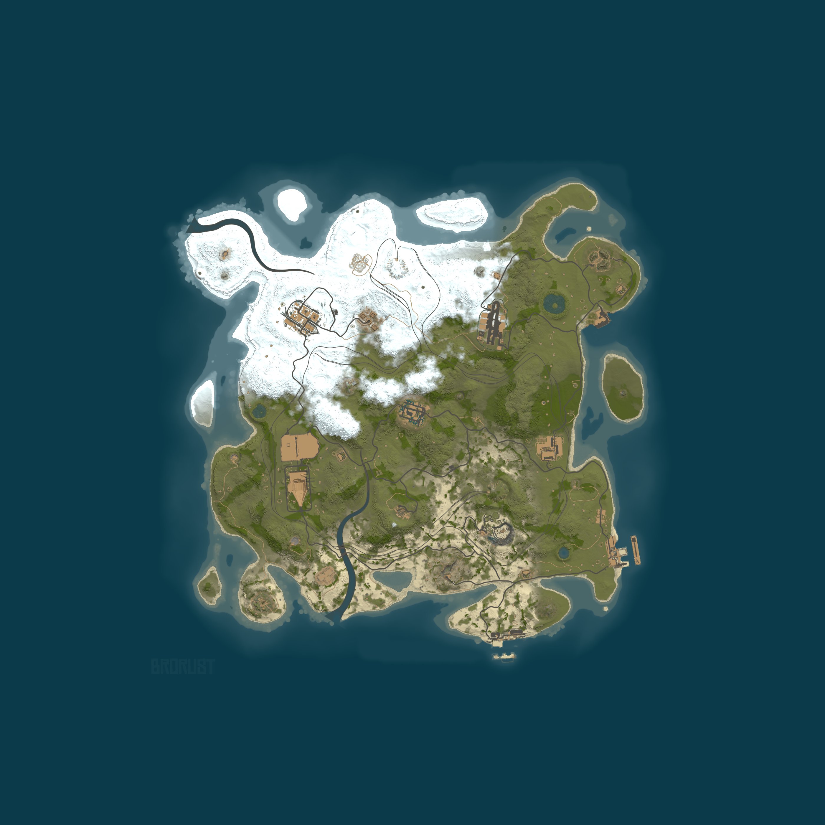 Rust map 3600/22108