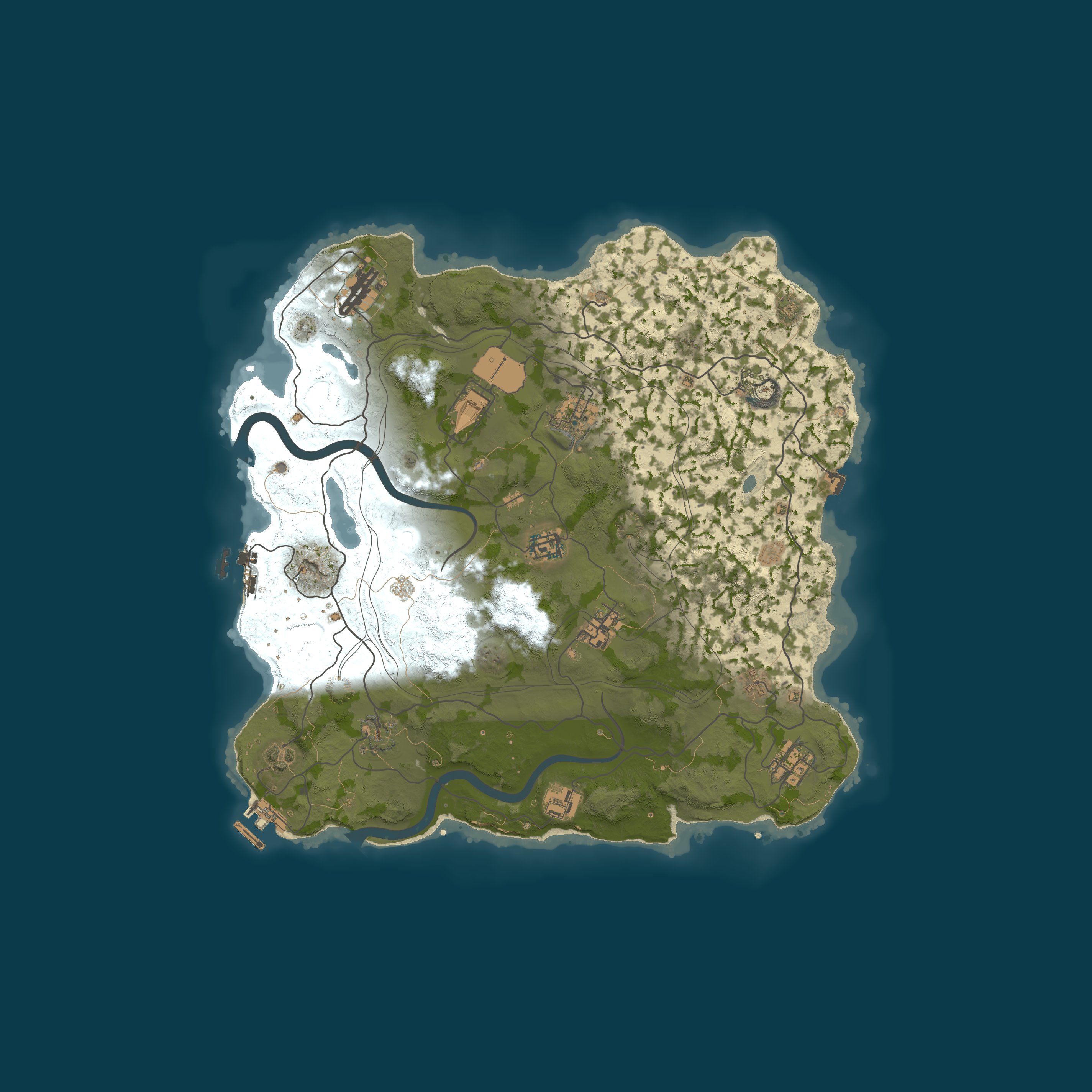 Карта сервера WARBANDITS.GG RU 2X |Solo/Duo/Trio/Quad|X2 JUST FULLWIPED