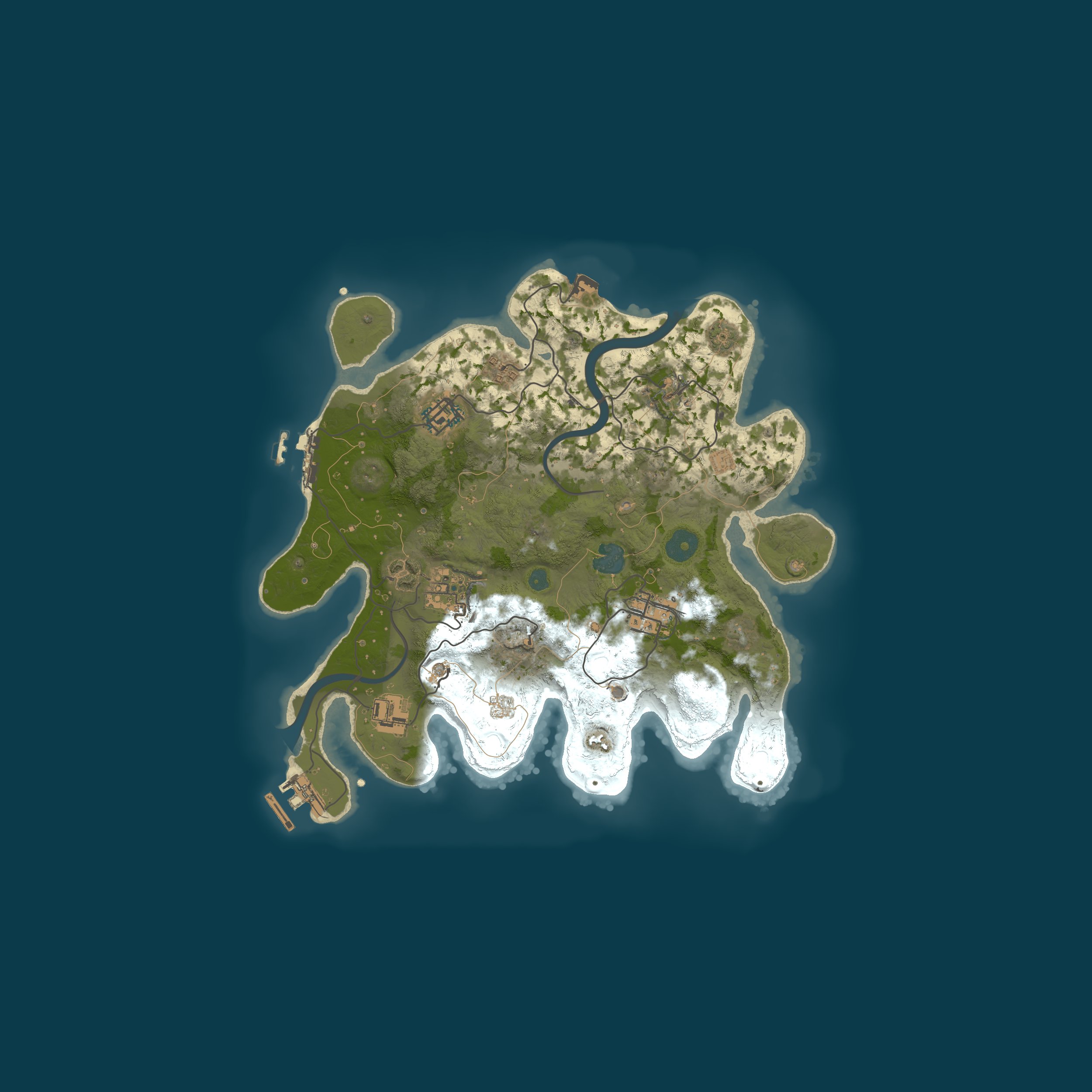 Procedural Map, size 3000, seed 564565454