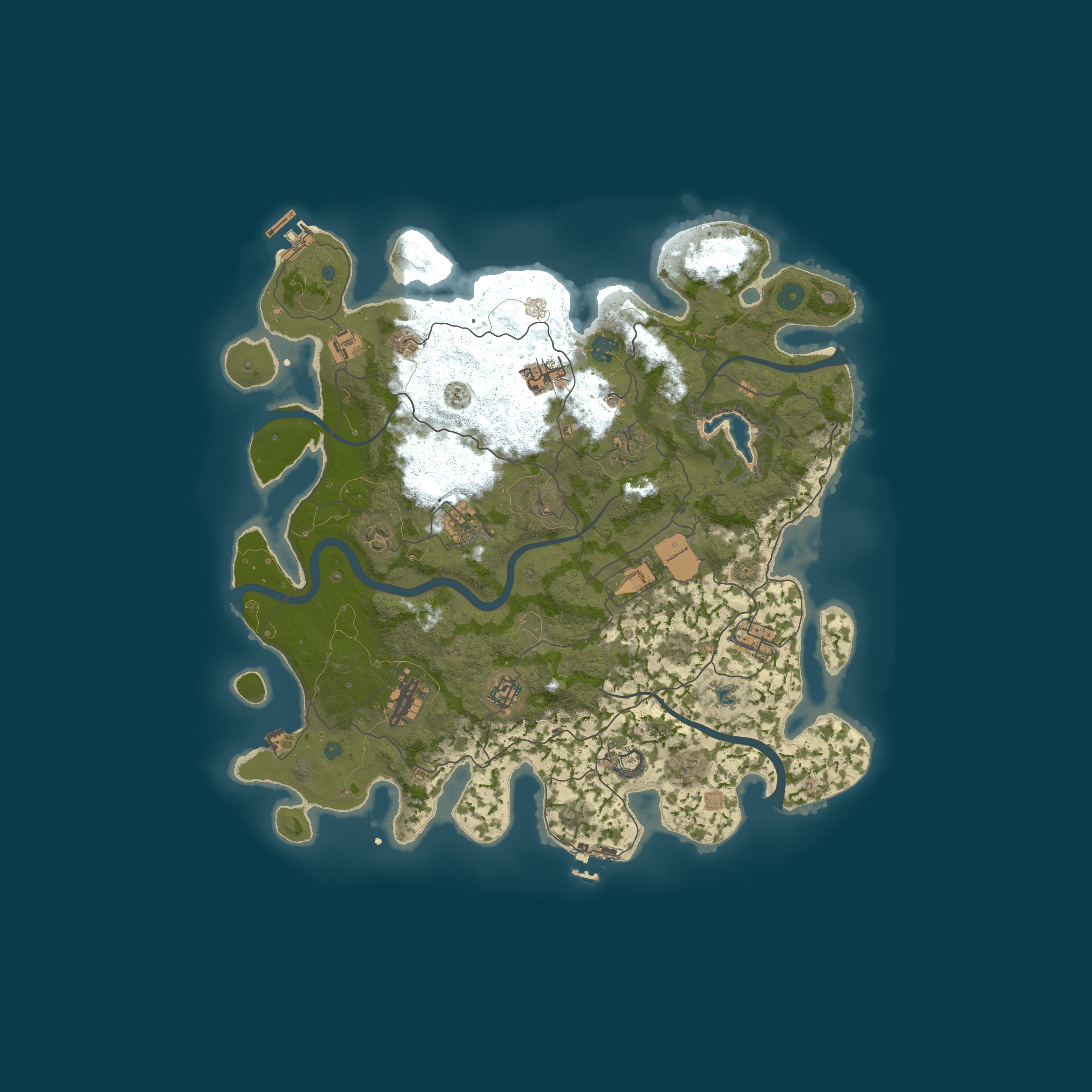 Procedural Map, size 4000, seed 1014