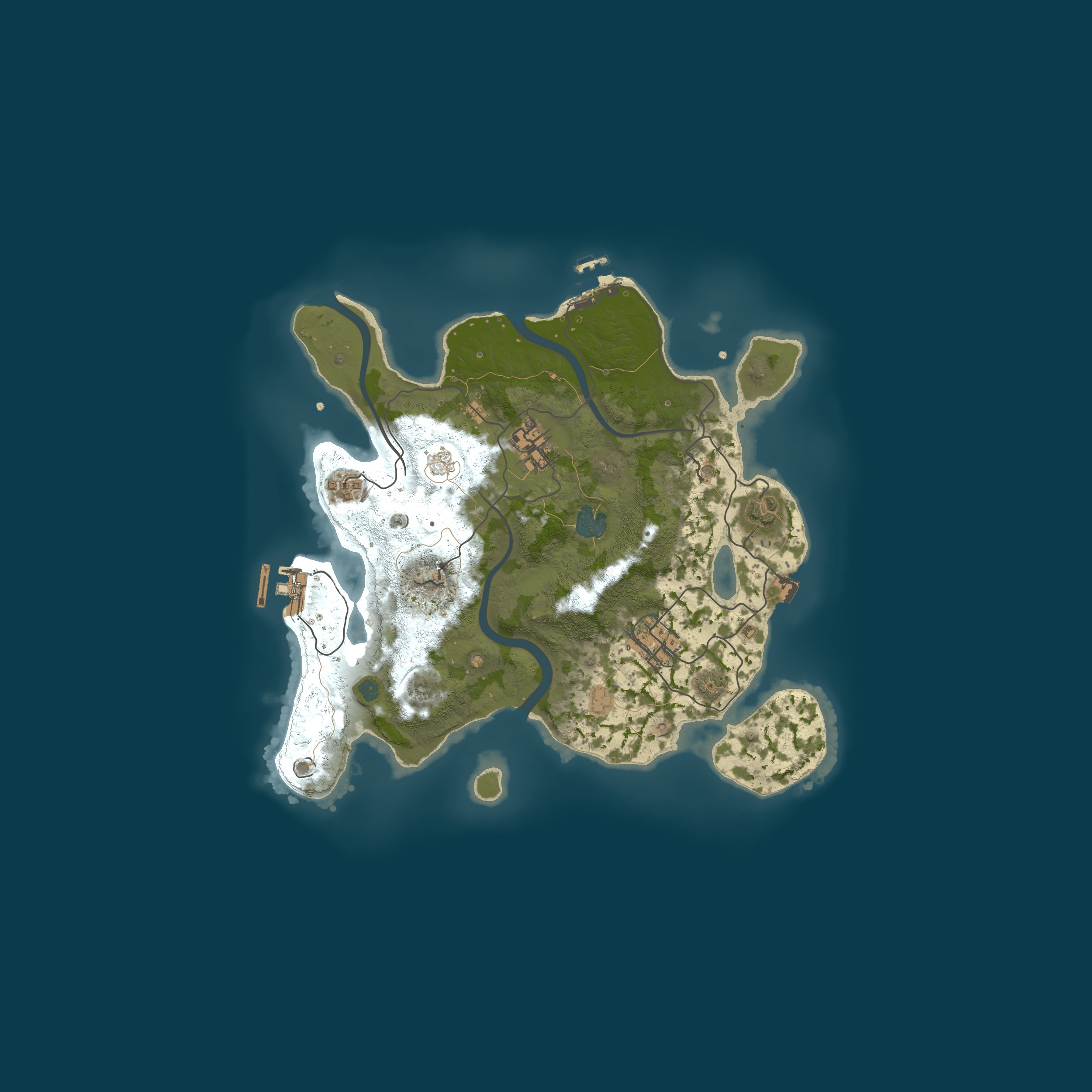 Map for RustGamingNation 100000x PvE [Events|Purge|Zombies|SkillTree]