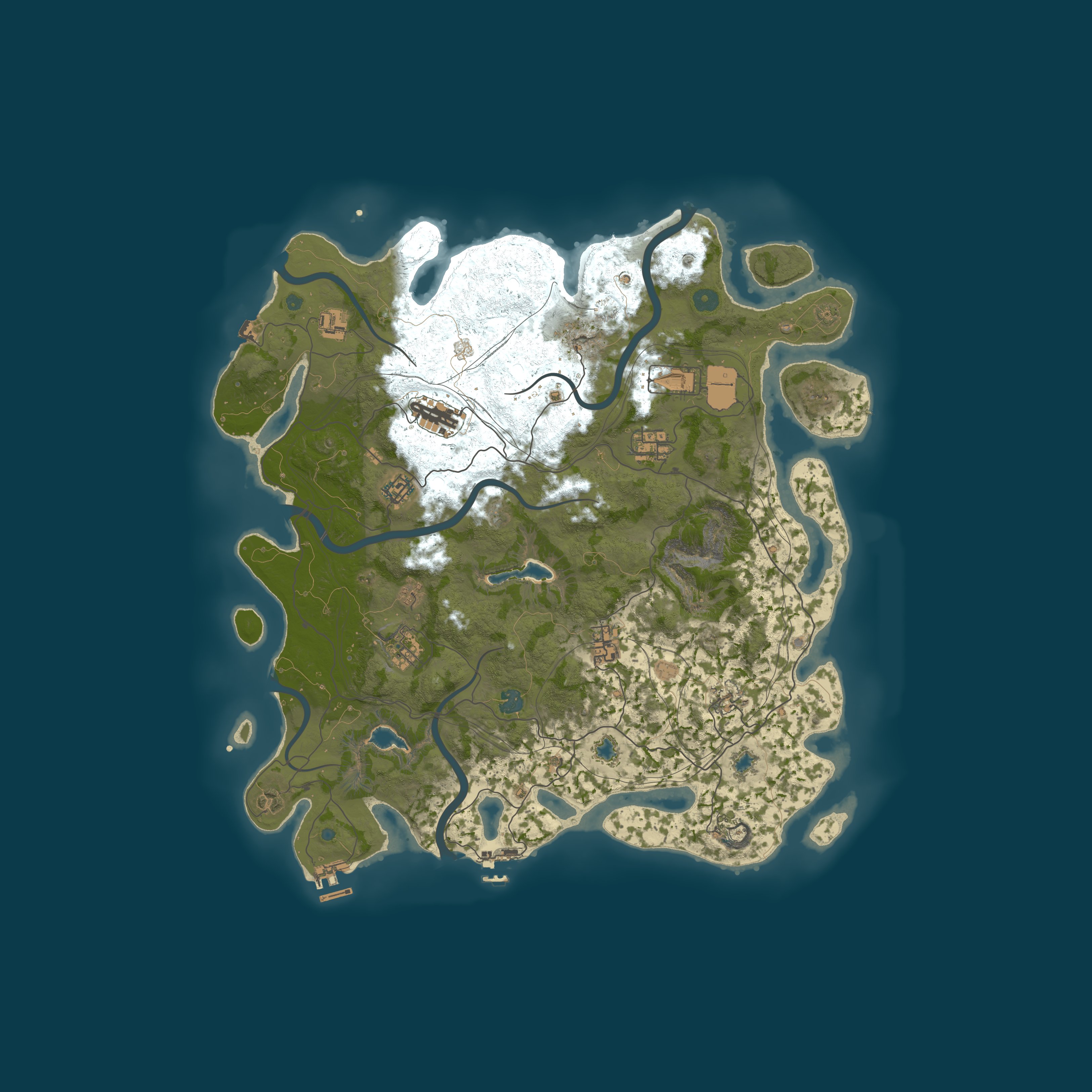 Map for BLACK RUST | ЛАМПОВЫЙ | X2 | DLC EVENT