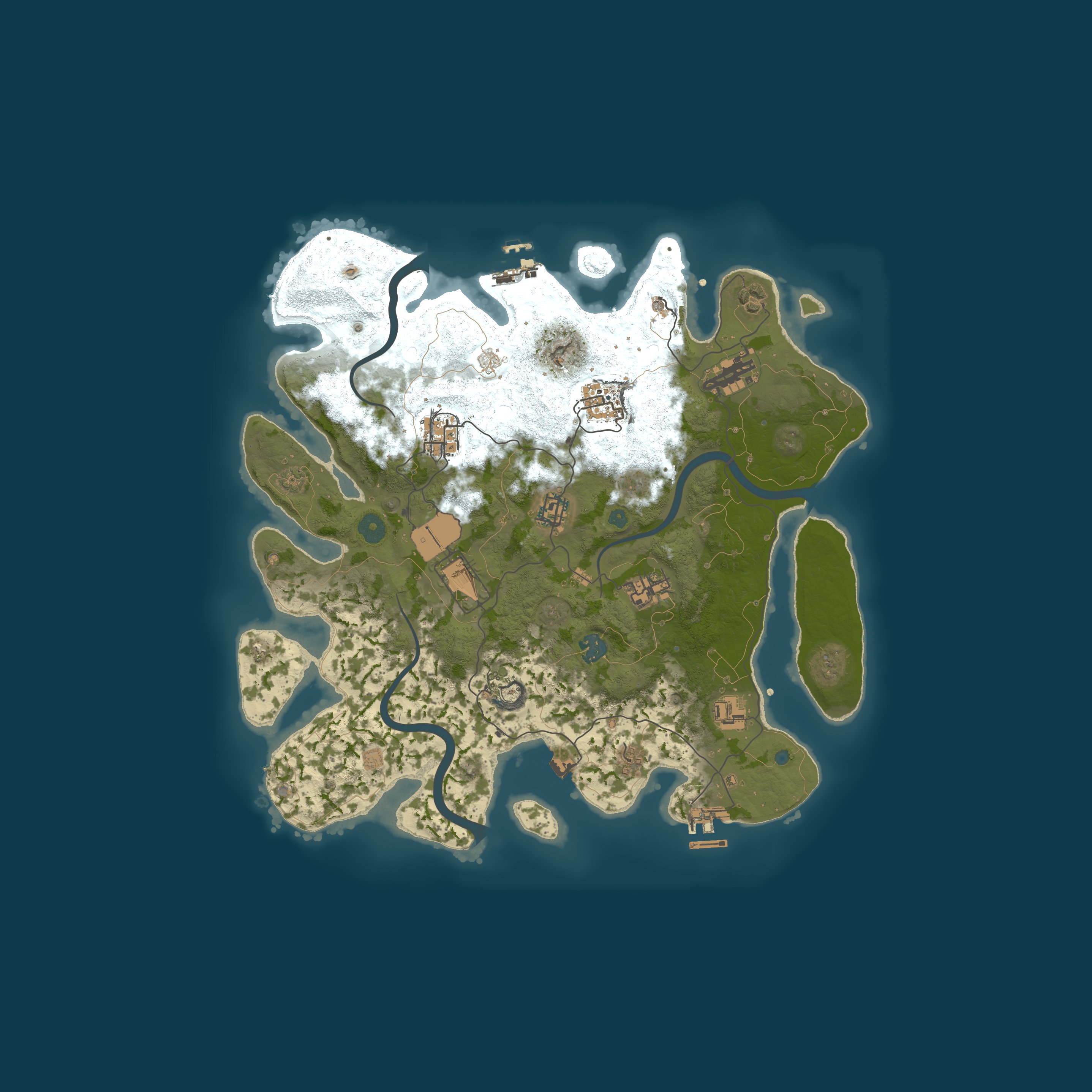Procedural Map, size 3750, seed 719561964