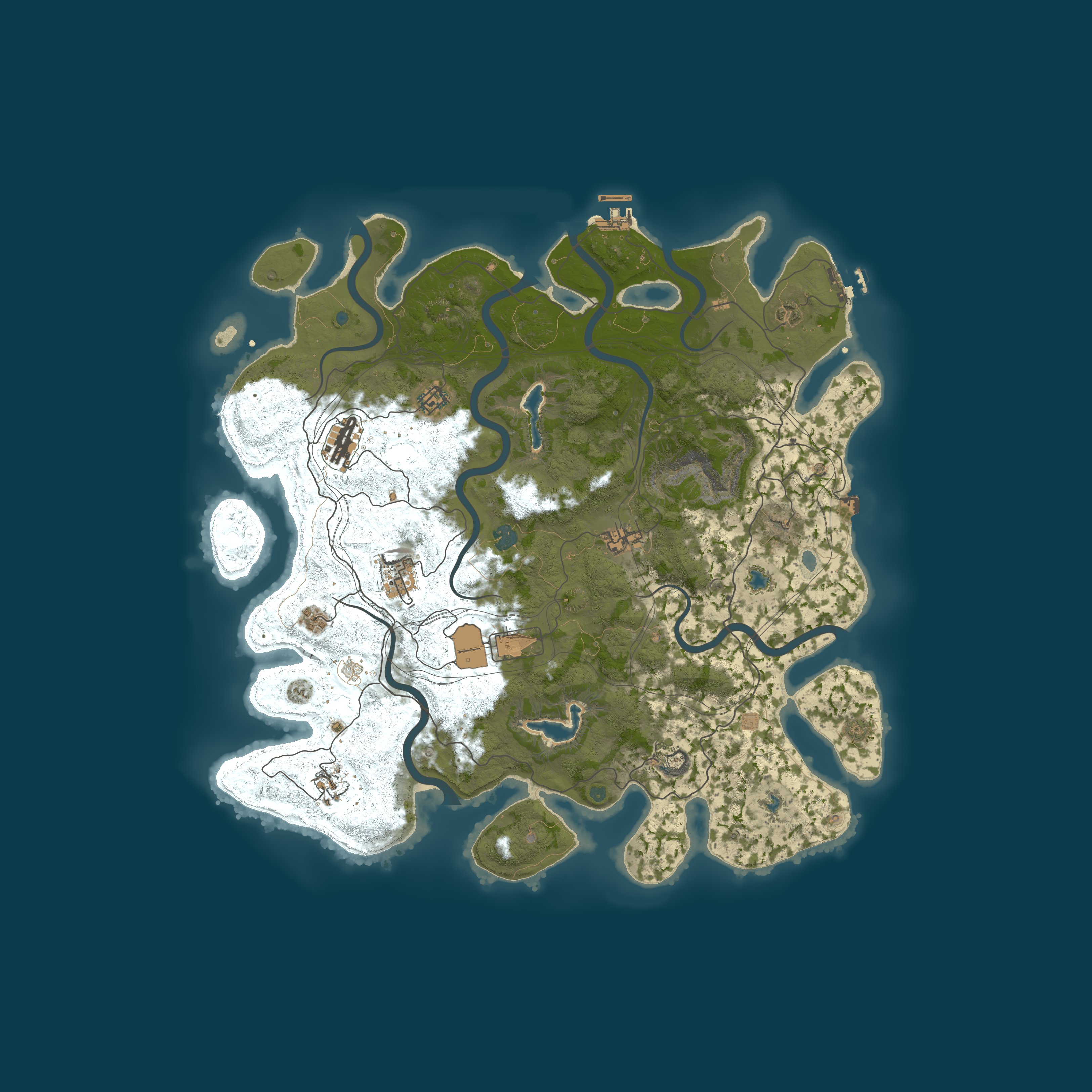 Map for Rusty Oaks Vanilla+-No offline raid-No BP wipe-Minicopter spawn
