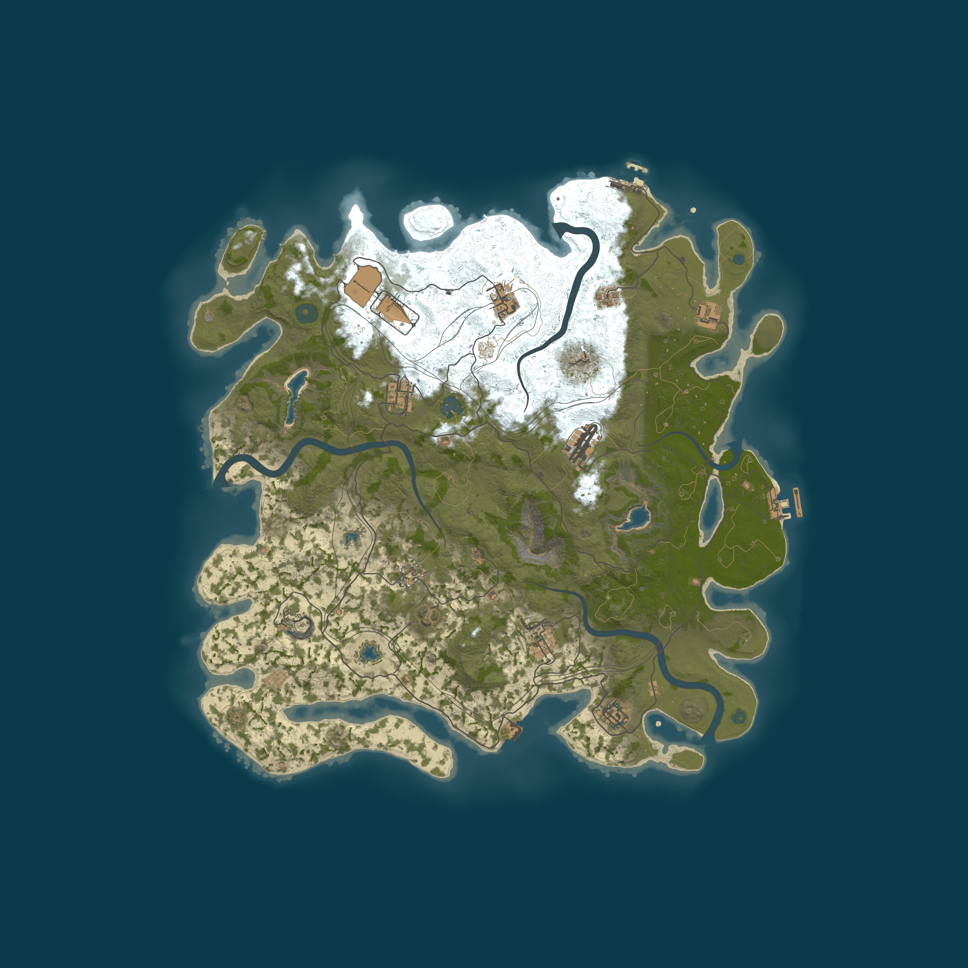 Map for 420 CHILL ZONE-EXTRA MONUMENTS-BASEMENTS-WATER BASES-RAIDABLE B