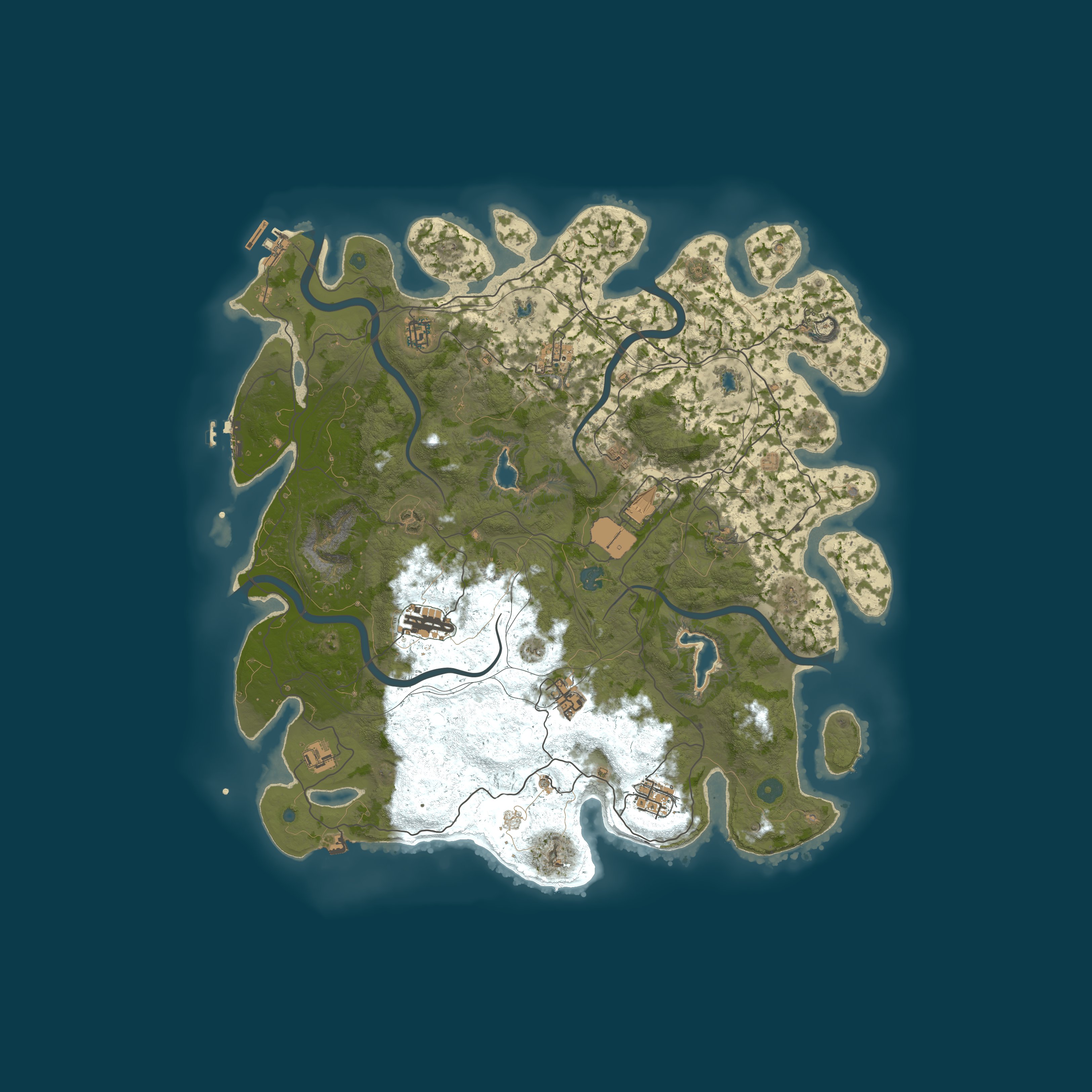 Procedural Map, size 4500, seed 554020344