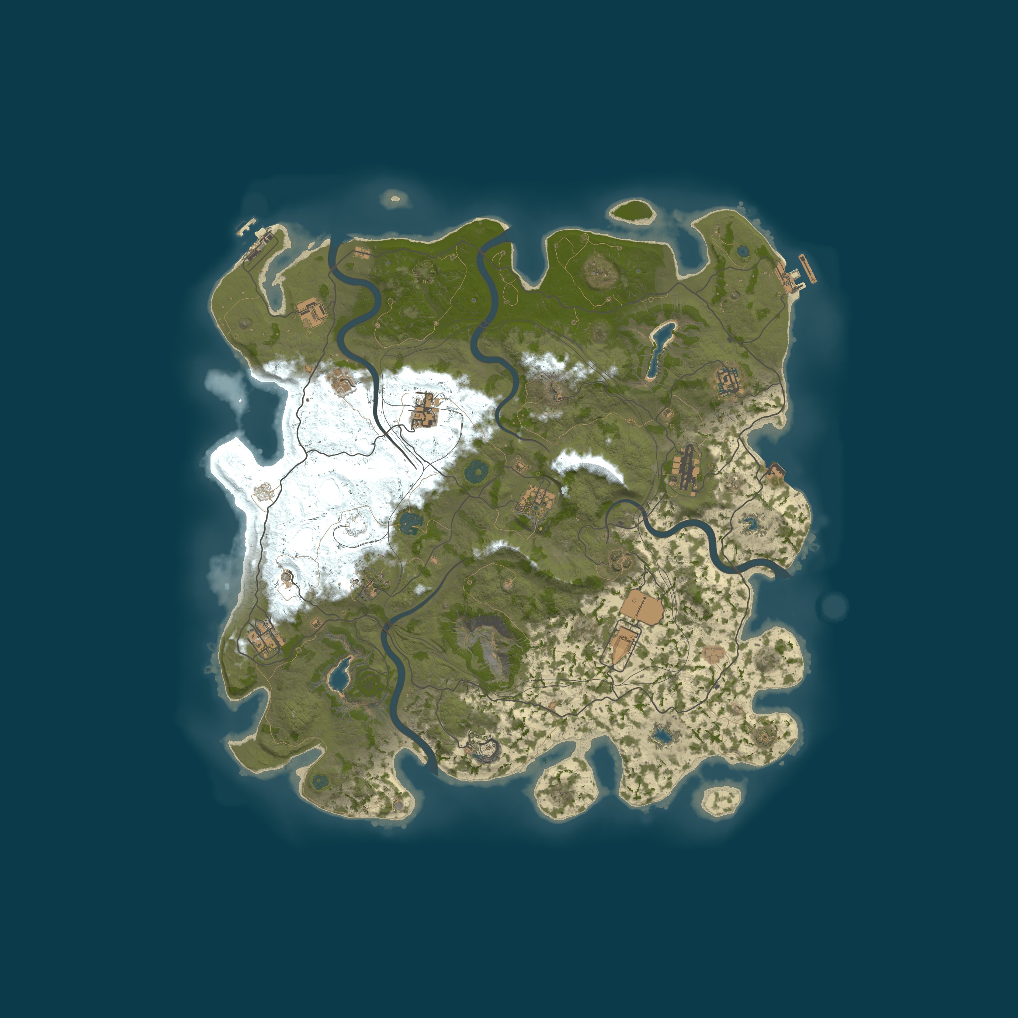 Map for [SEA] RustEZ Pure PvE | Low Decay | No Killing | No Raiding