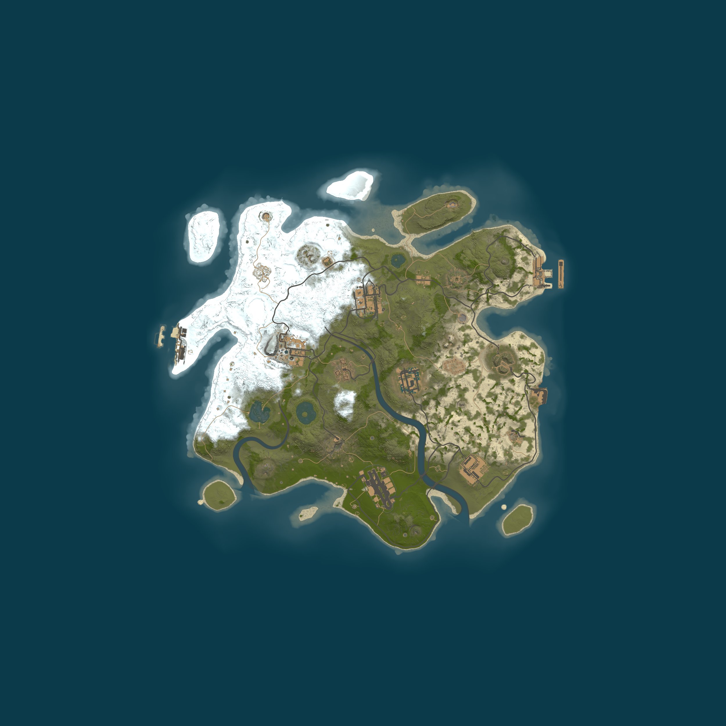 Procedural Map, size 3000, seed 30250