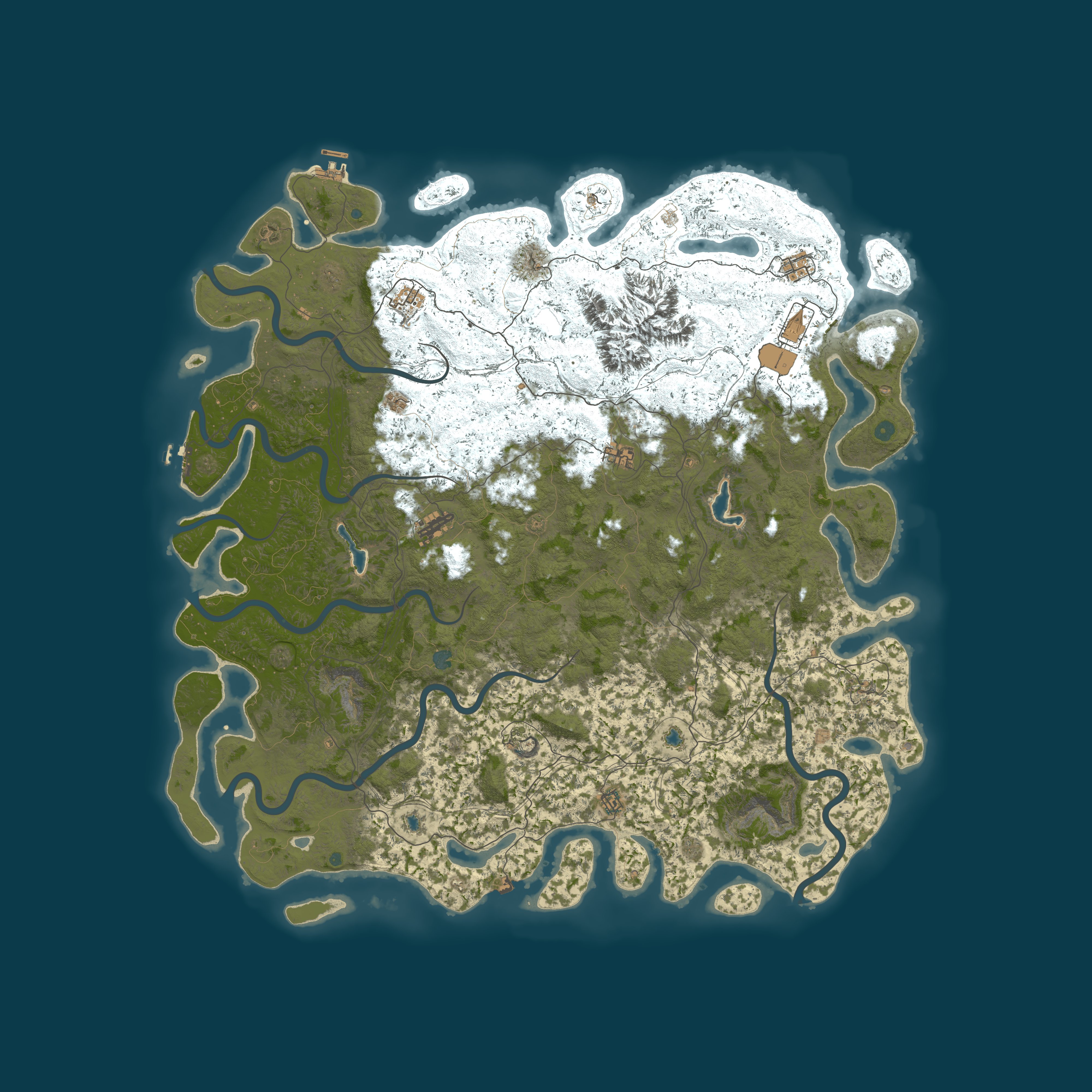 Map for NORDIC VANILLA RUST-6K Map-Monthly Wipe