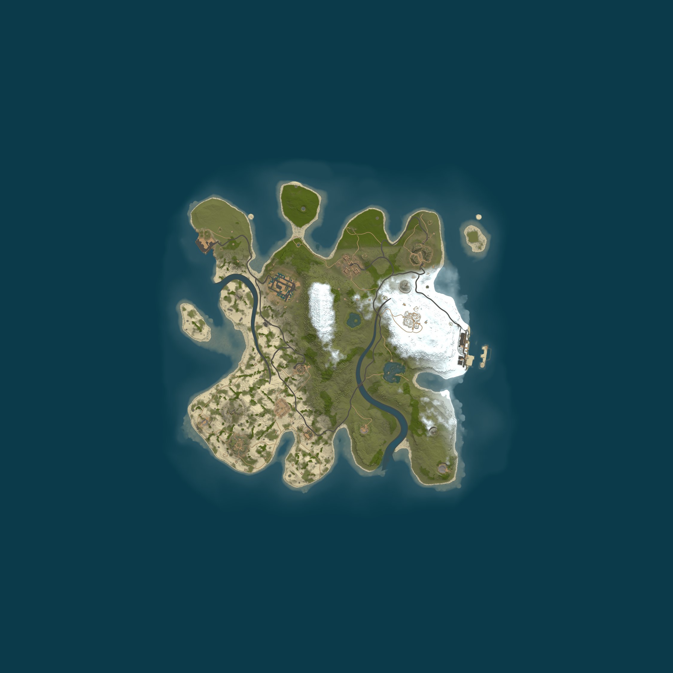 Map for A Shockbyte Rust Server