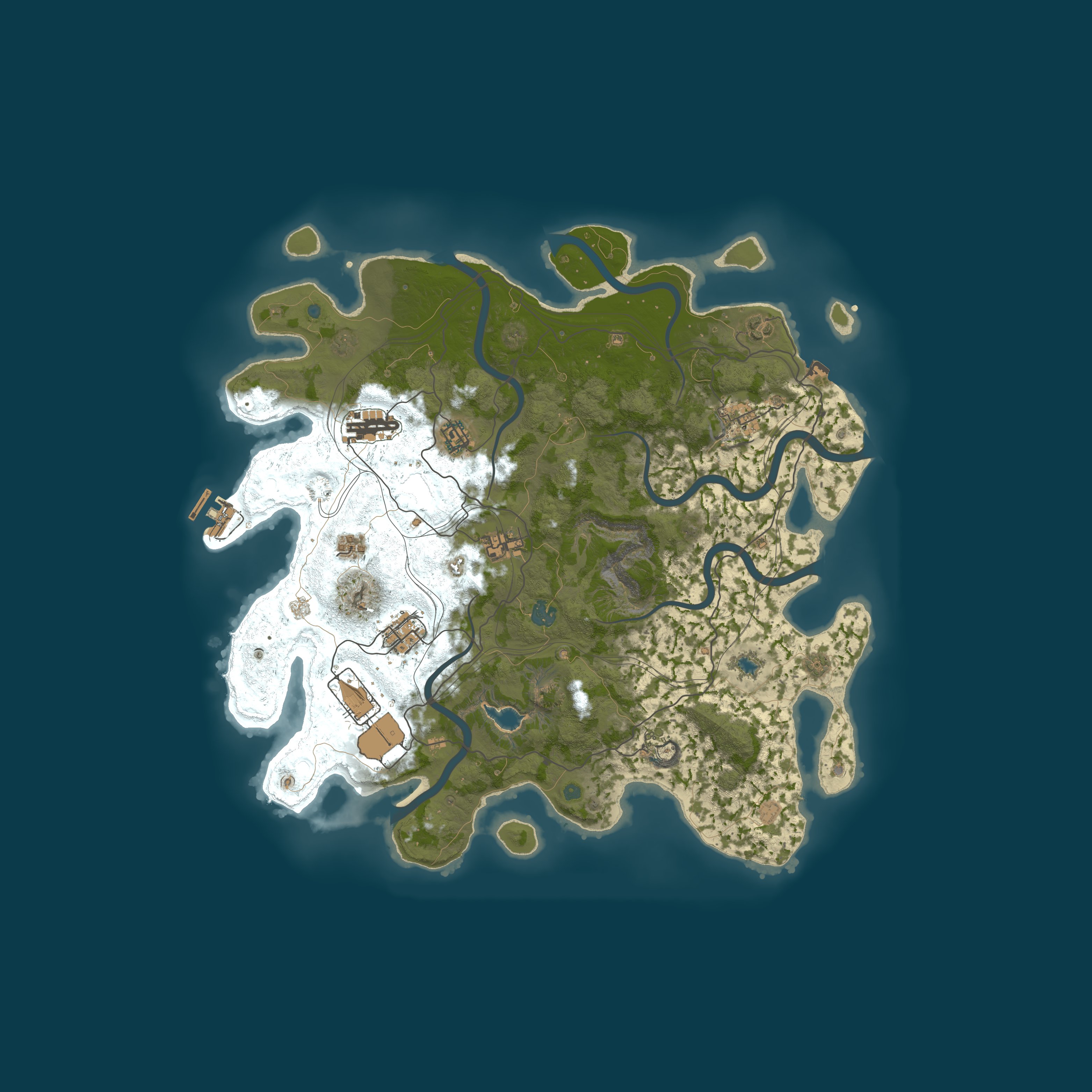 Map for RUSTY DUCK PVE |CONVOY|SPUTNIK|RAIDABLE BASES