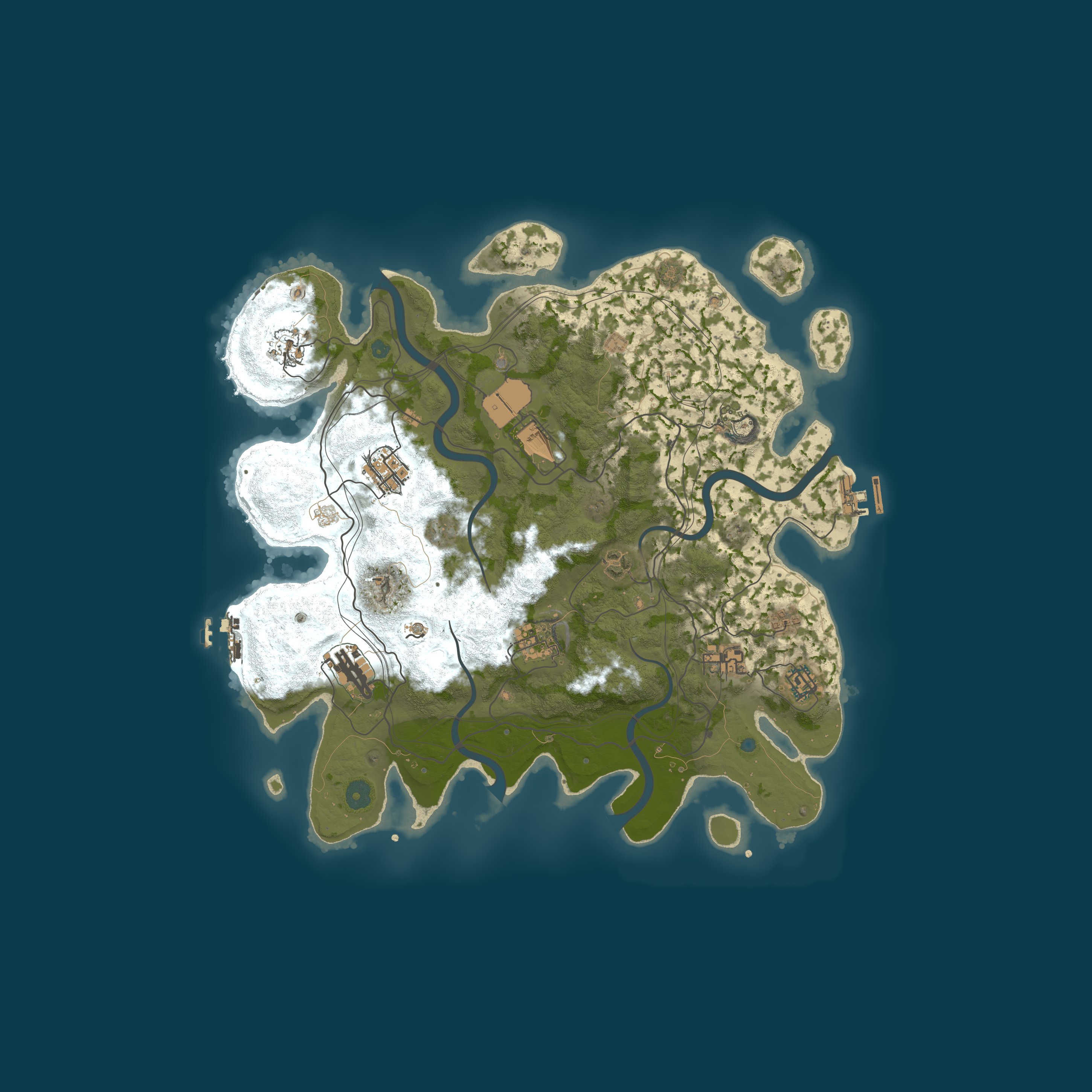 Map for BEBRA RUST [X5/X10 | NOLIMIT | LOOT+ | KITS ]