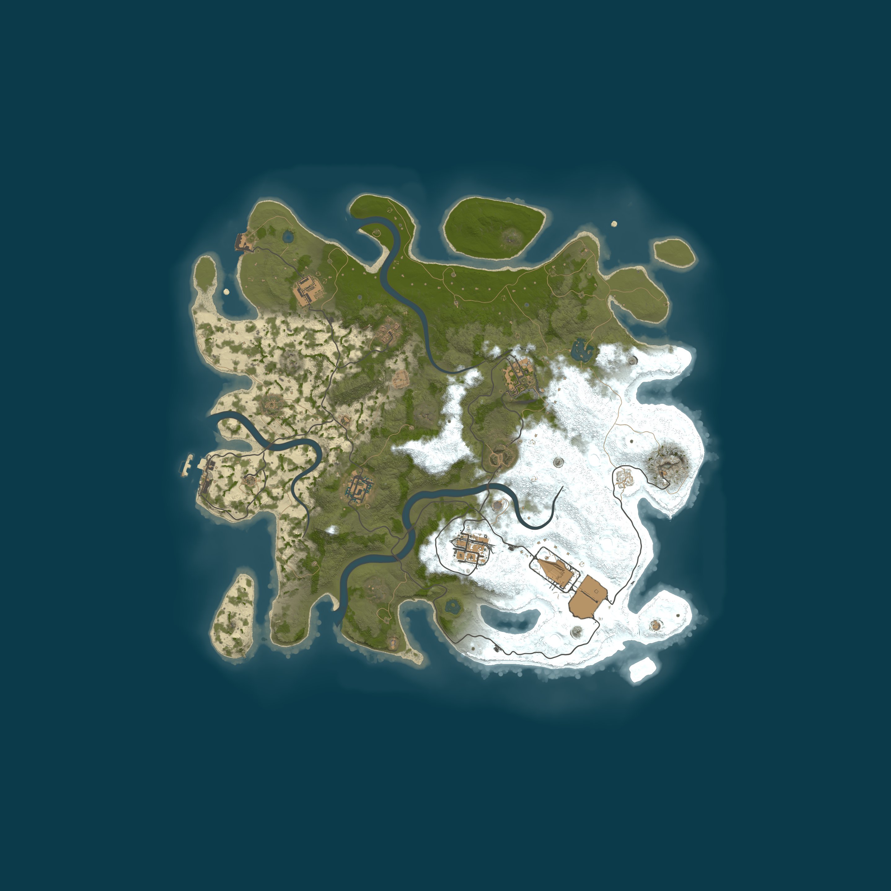 Map for Deadman Raiding |A Raidable Bases Boomfest