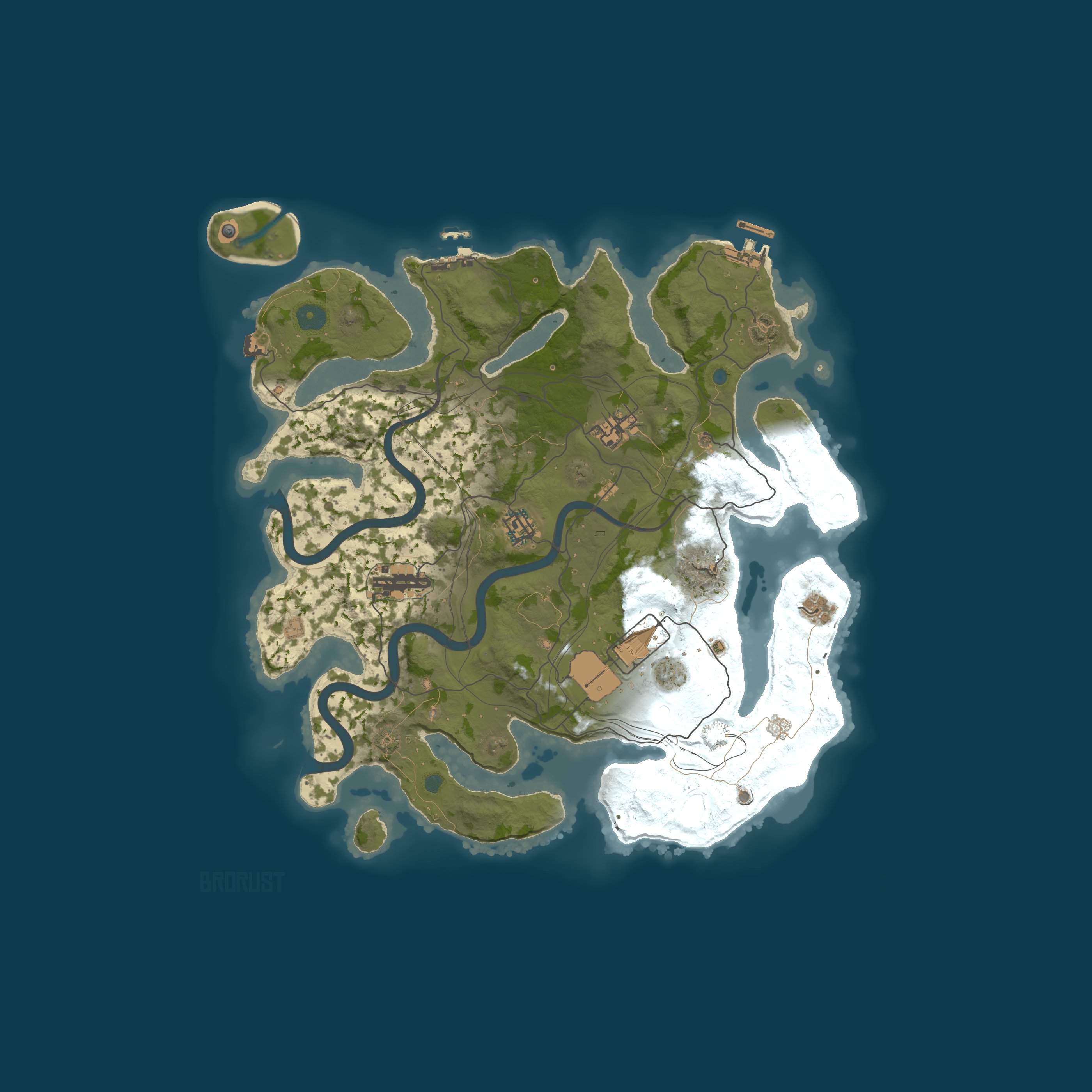 Map for #4 BroRust X5/X10|MAX 2|WIPE 27.06|TP|KIT|LOOT+|SHOP