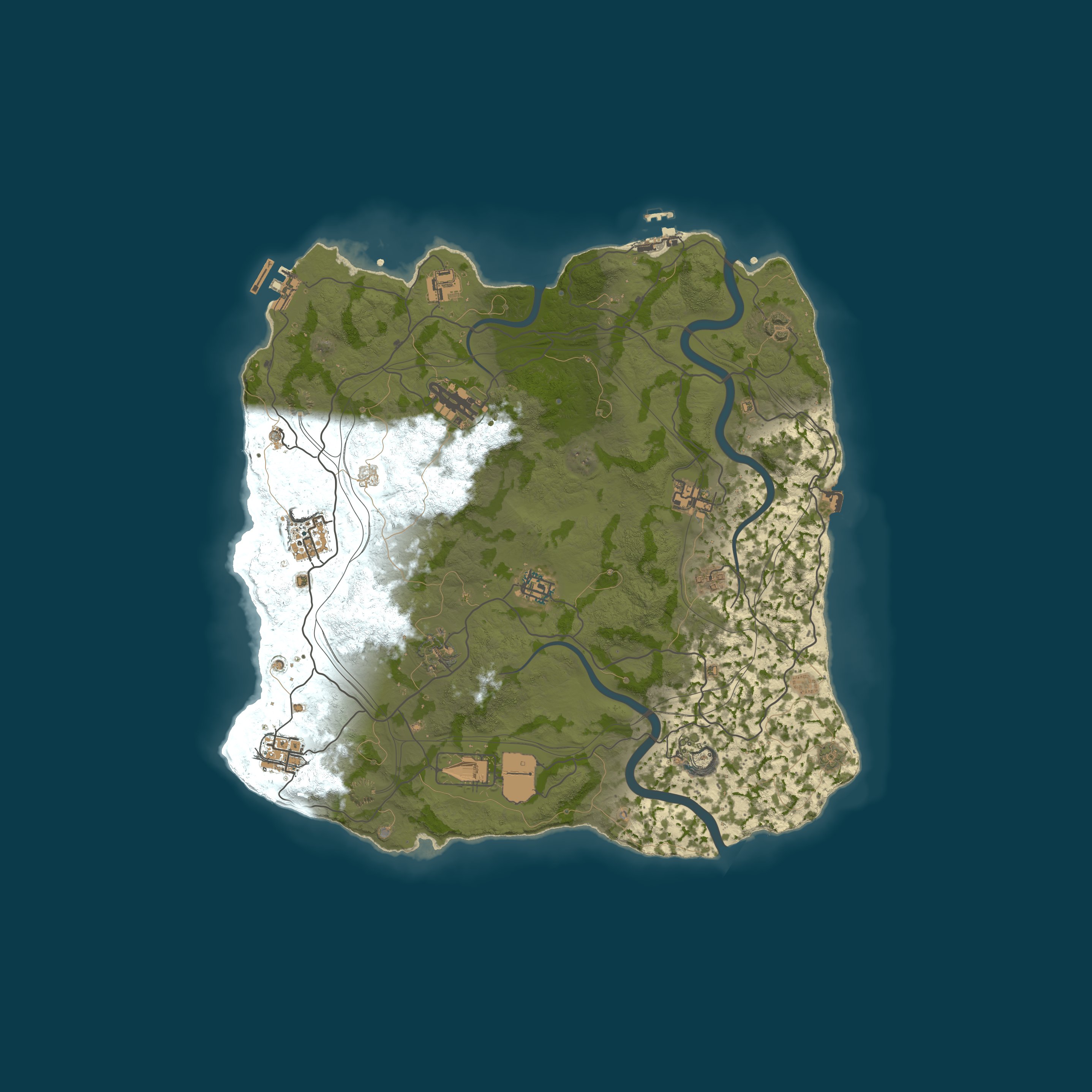 Custom Map, size 3750, seed 1337