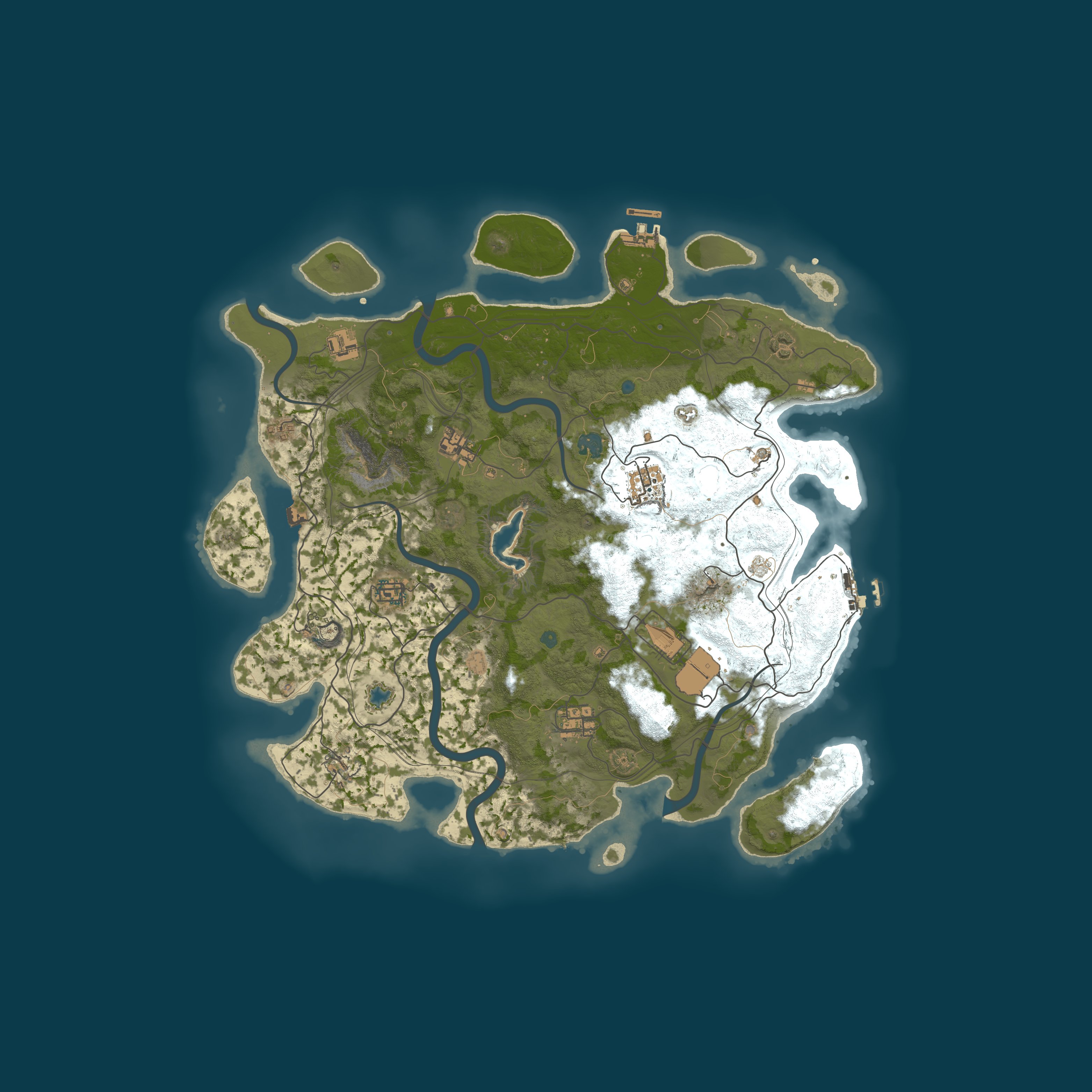 Map for MIGHTYRUST.GG|Solo Only|Monthly|No BP Wipes|Low Upkeep