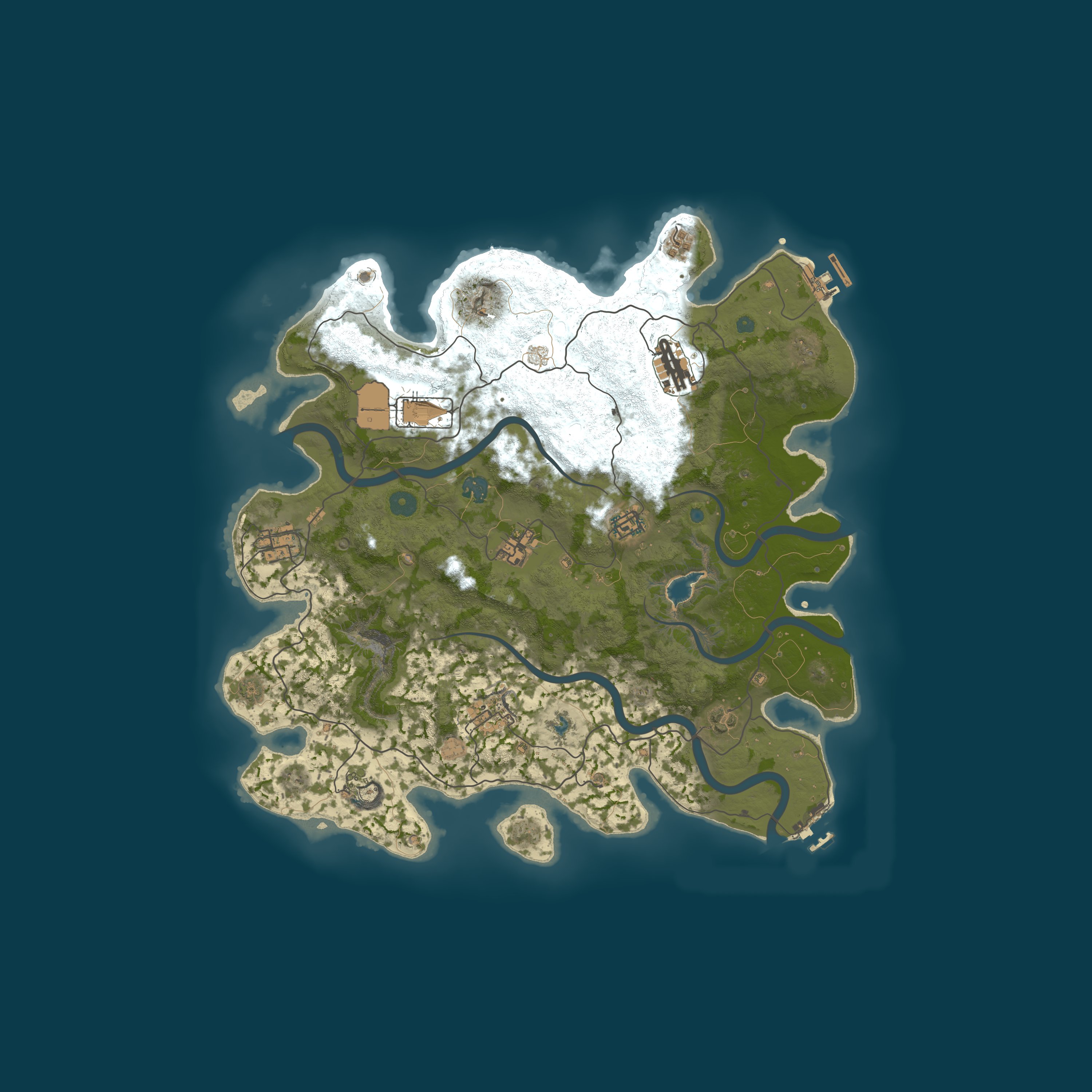 Map for A Shockbyte Rust Server