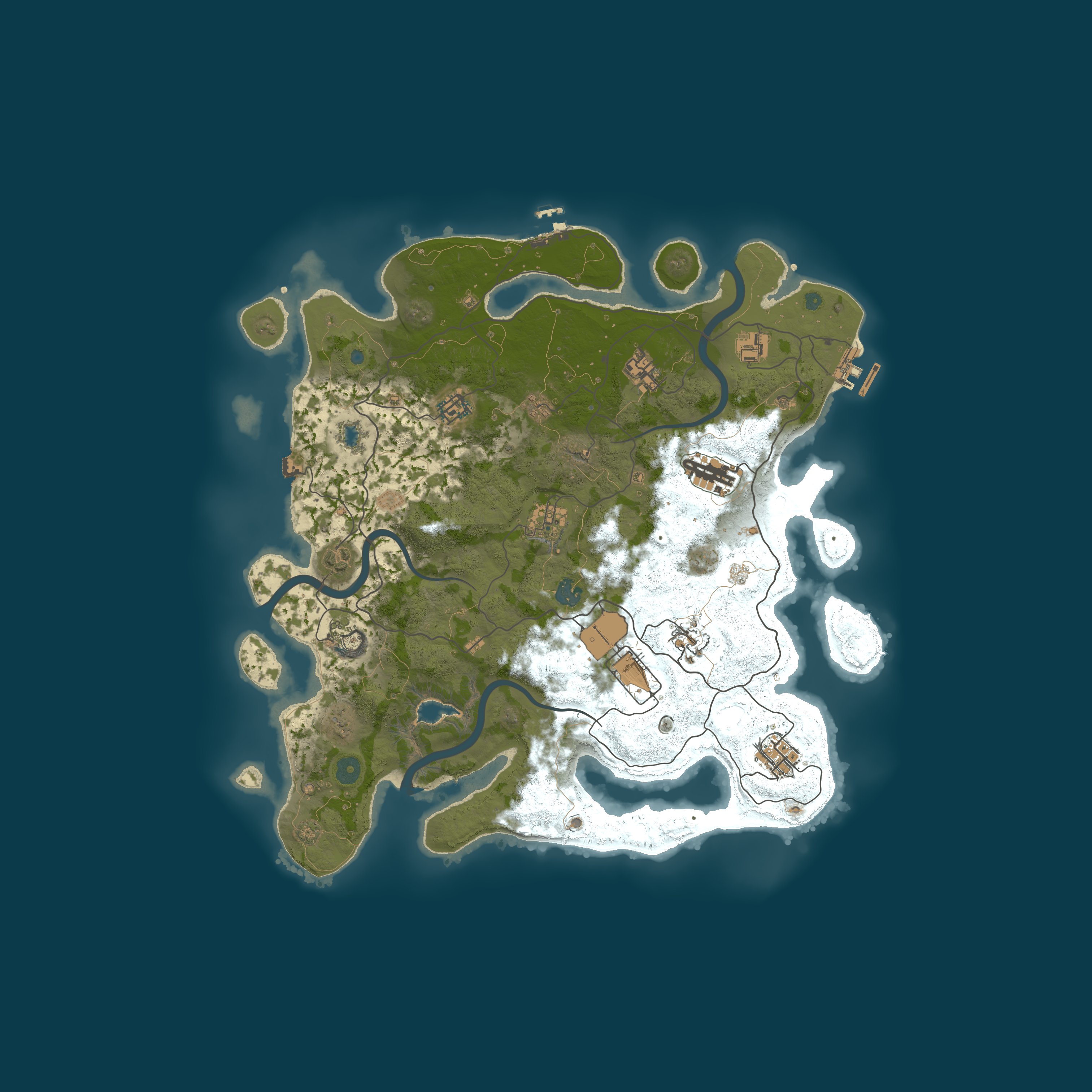 Procedural Map, size 4050, seed 176909869