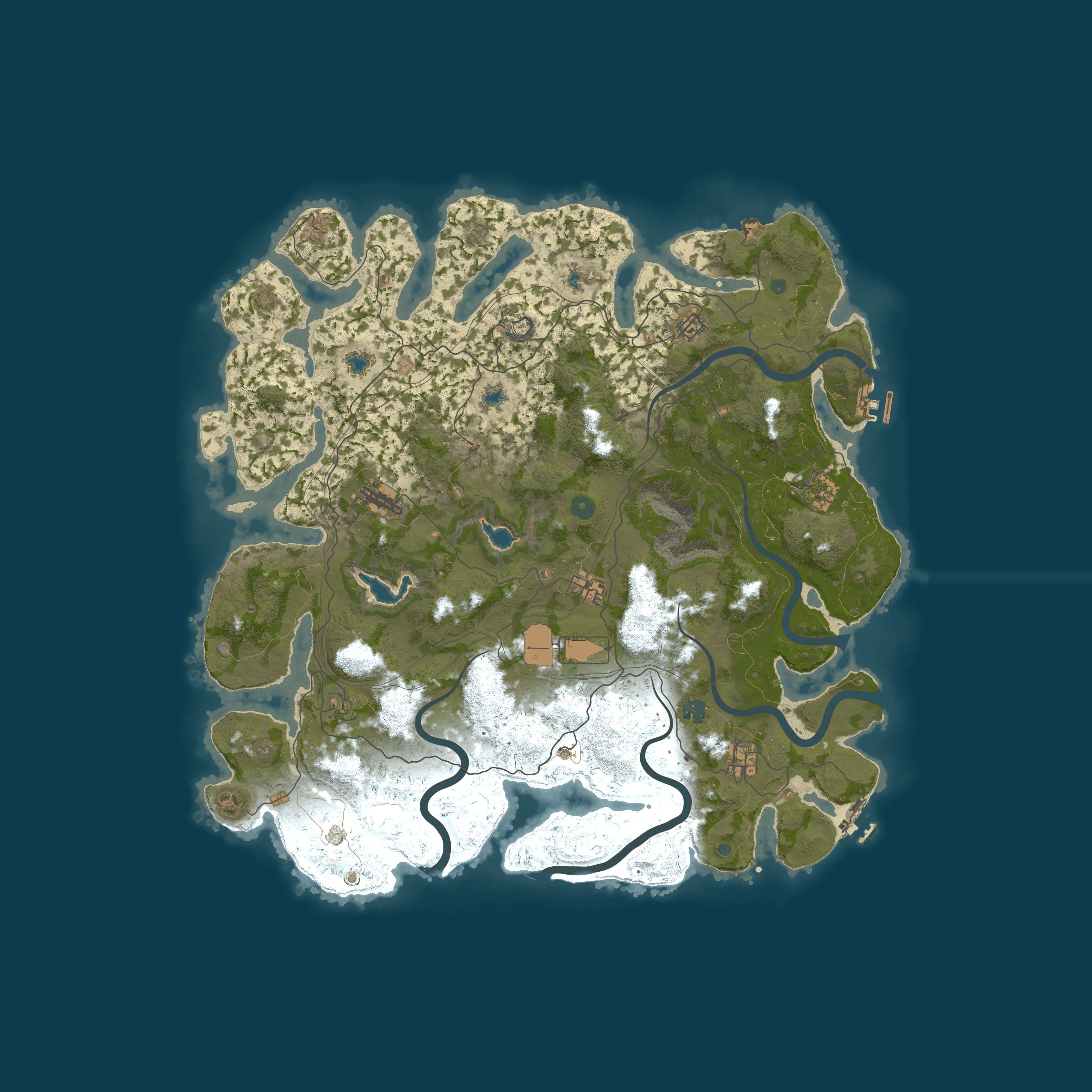 Map for Rust4Noobs | PvE | No decay Monthly | No BP Wipe