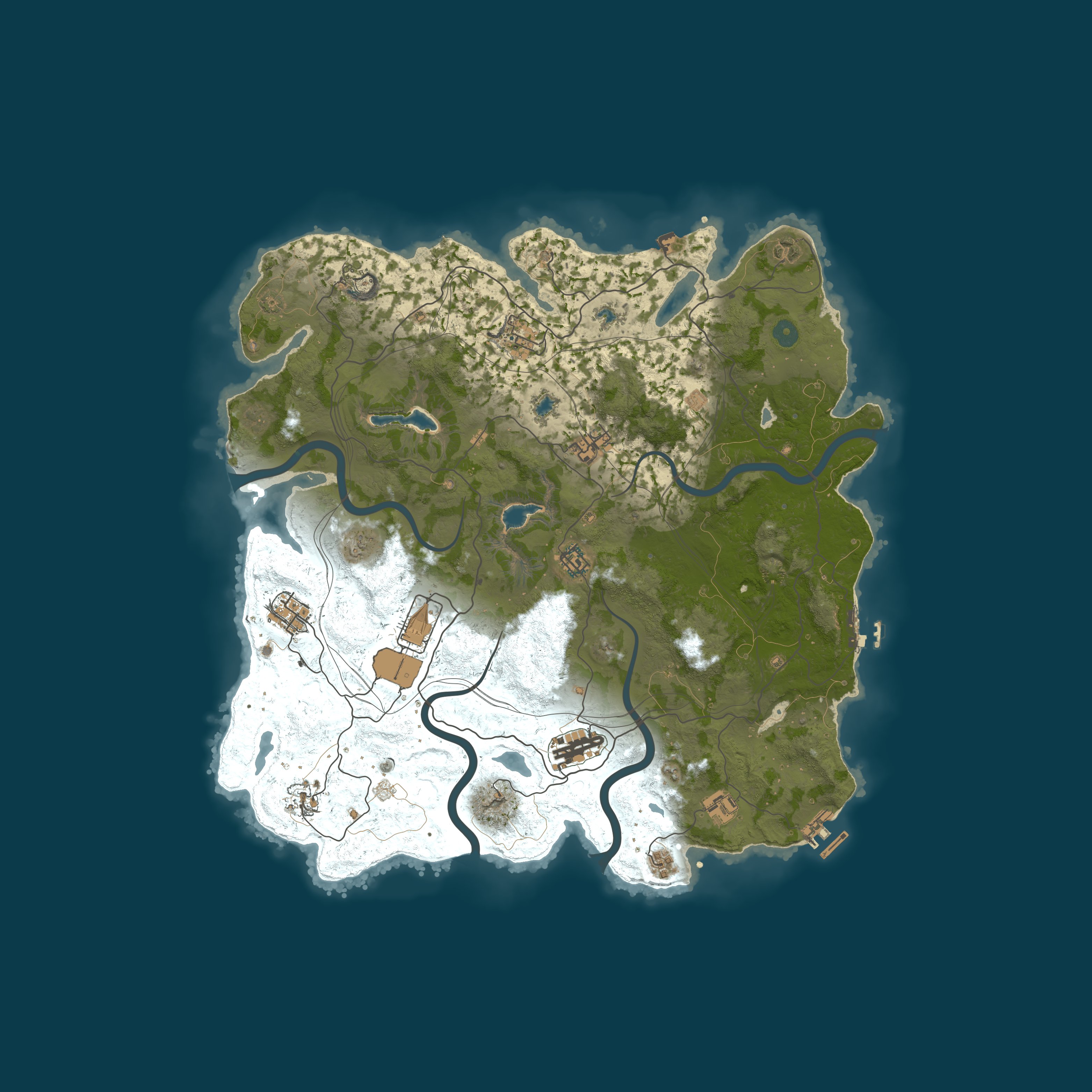 Map for [US] Rust in Peace - 2x Vanilla Fridays | Shared BPs | Max 8