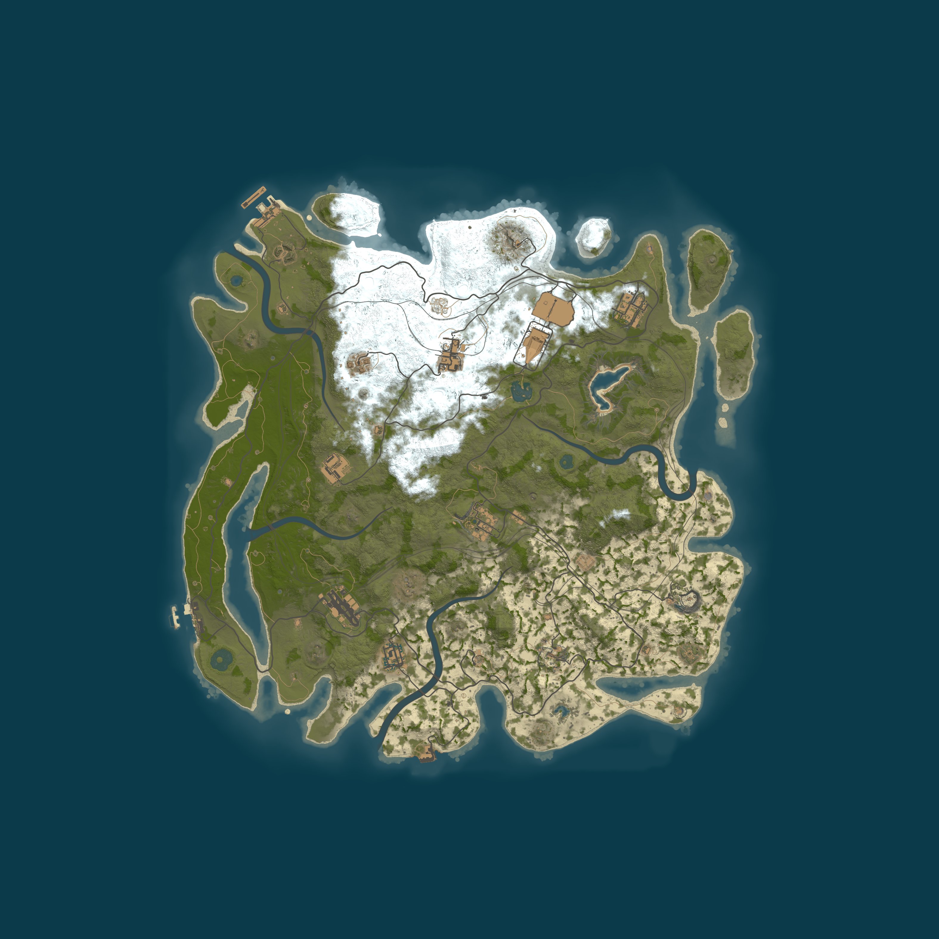 Procedural Map, size 4300, seed 1554371719