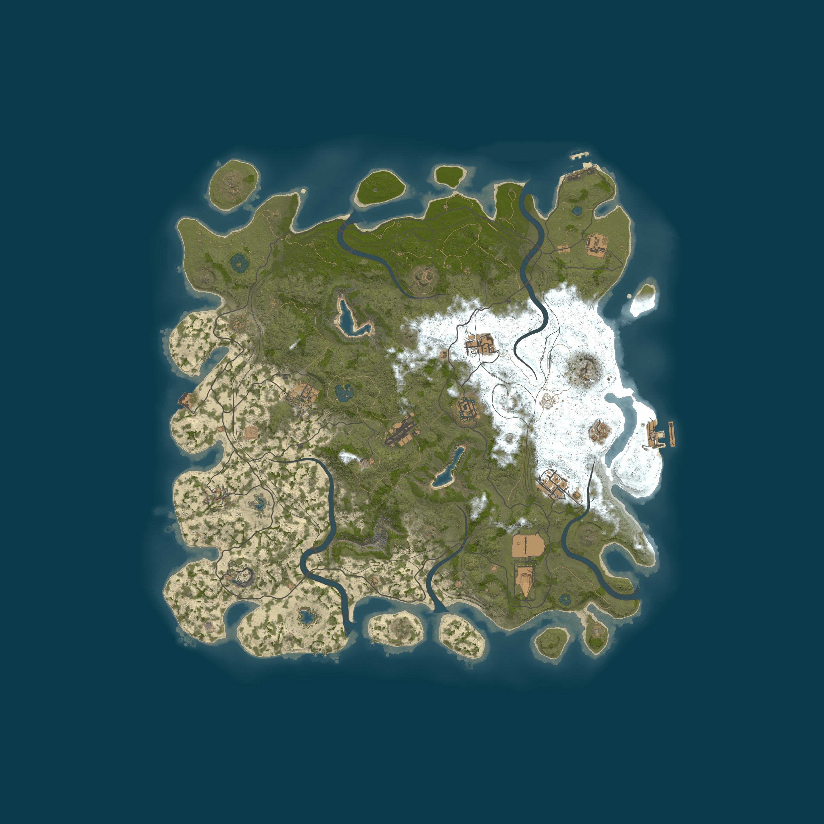 Procedural Map, size 4500, seed 991587373