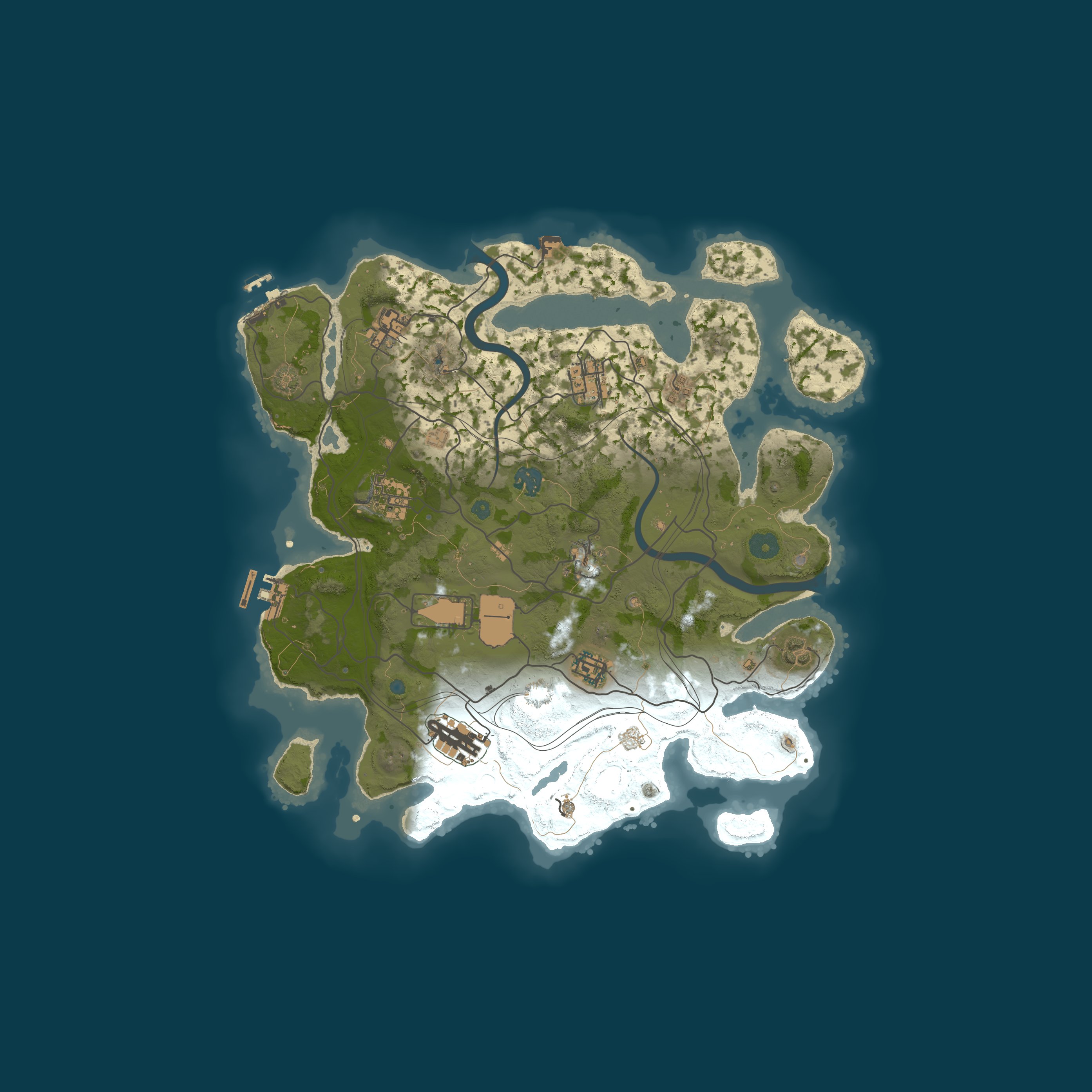 Map for Lone Wolf Rust | Solo Only, Monthly, Vanilla, No BP Wipes