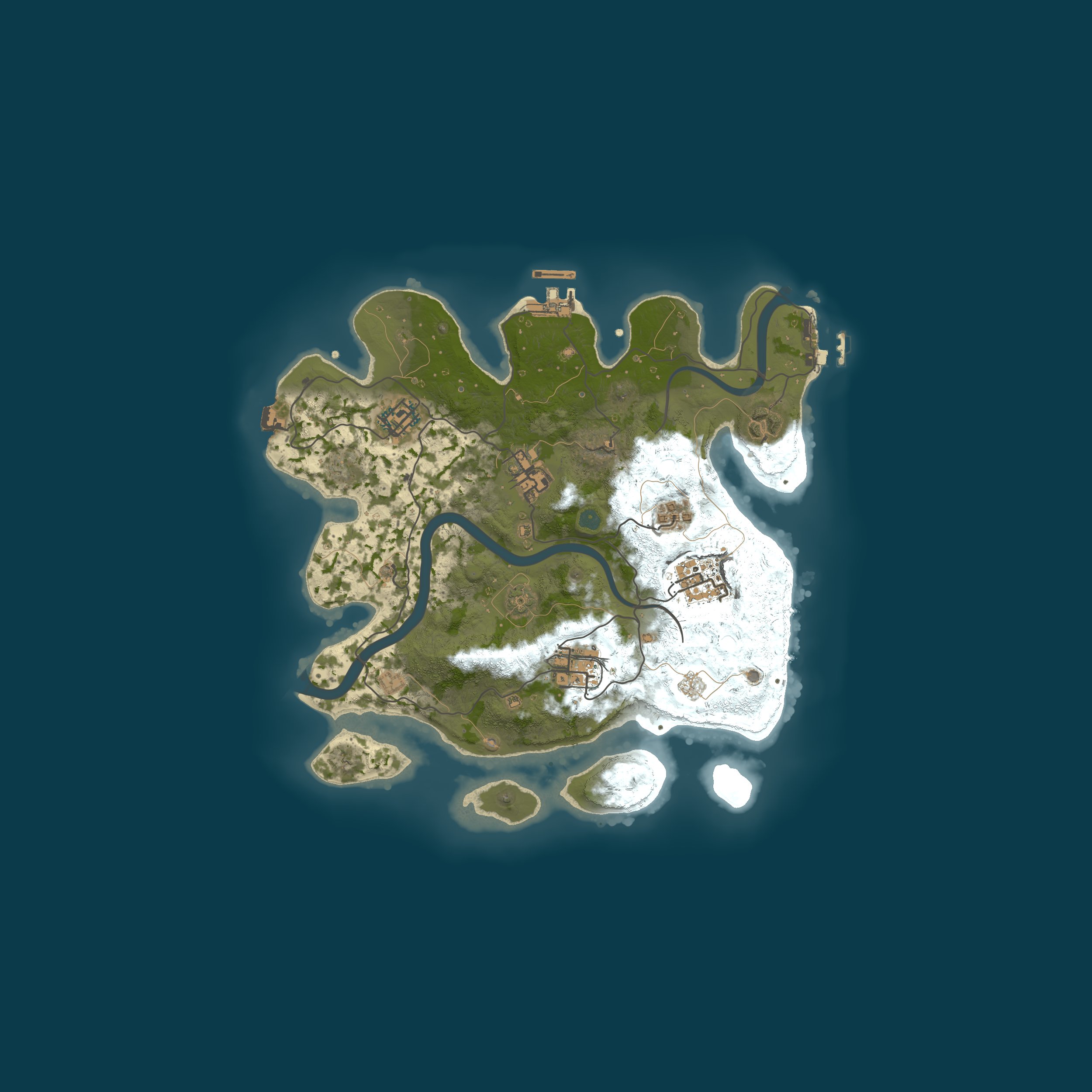 Map for [LATAM] Rust 2x Solo/Duo/Trio/Quad Vanilla+ NOKITS