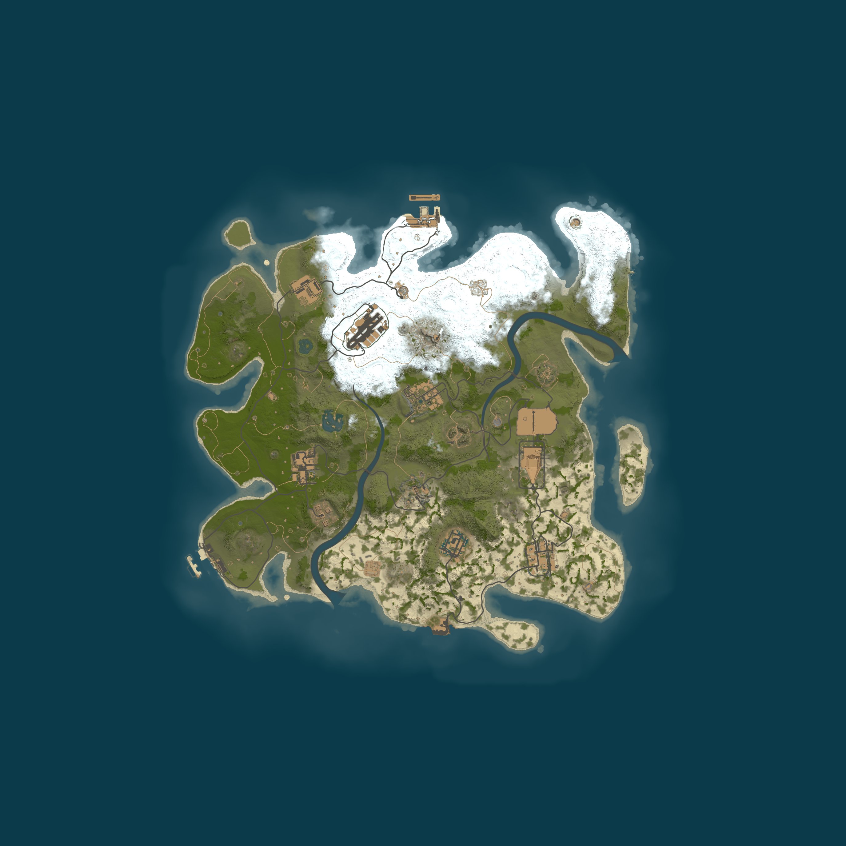 Procedural Map, size 3500, seed 4500