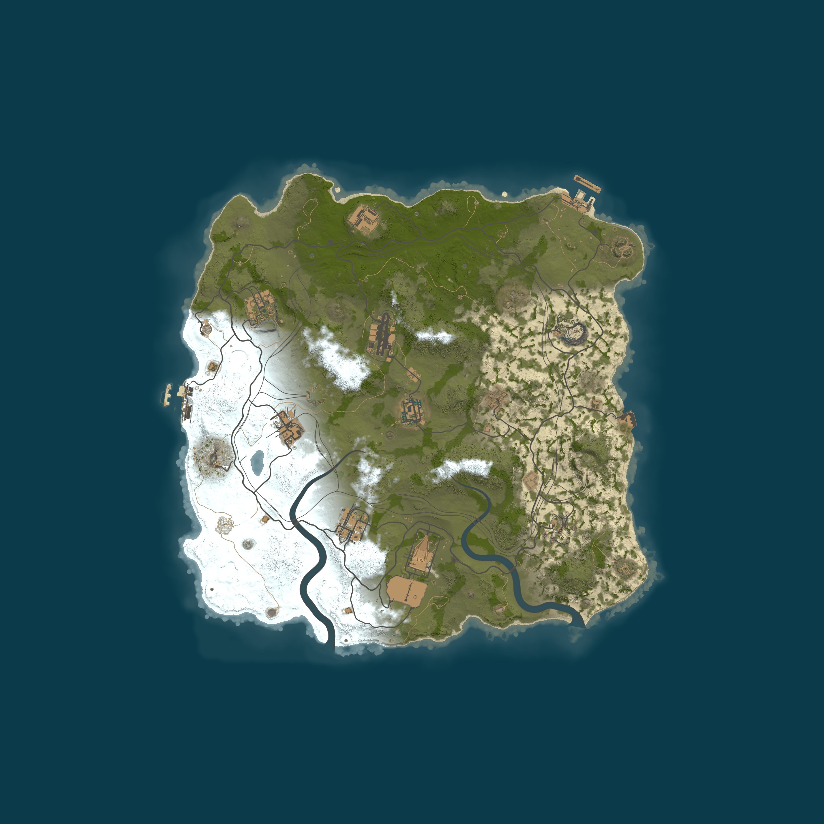 Map for Reddit.com/r/PlayRust - US Trio