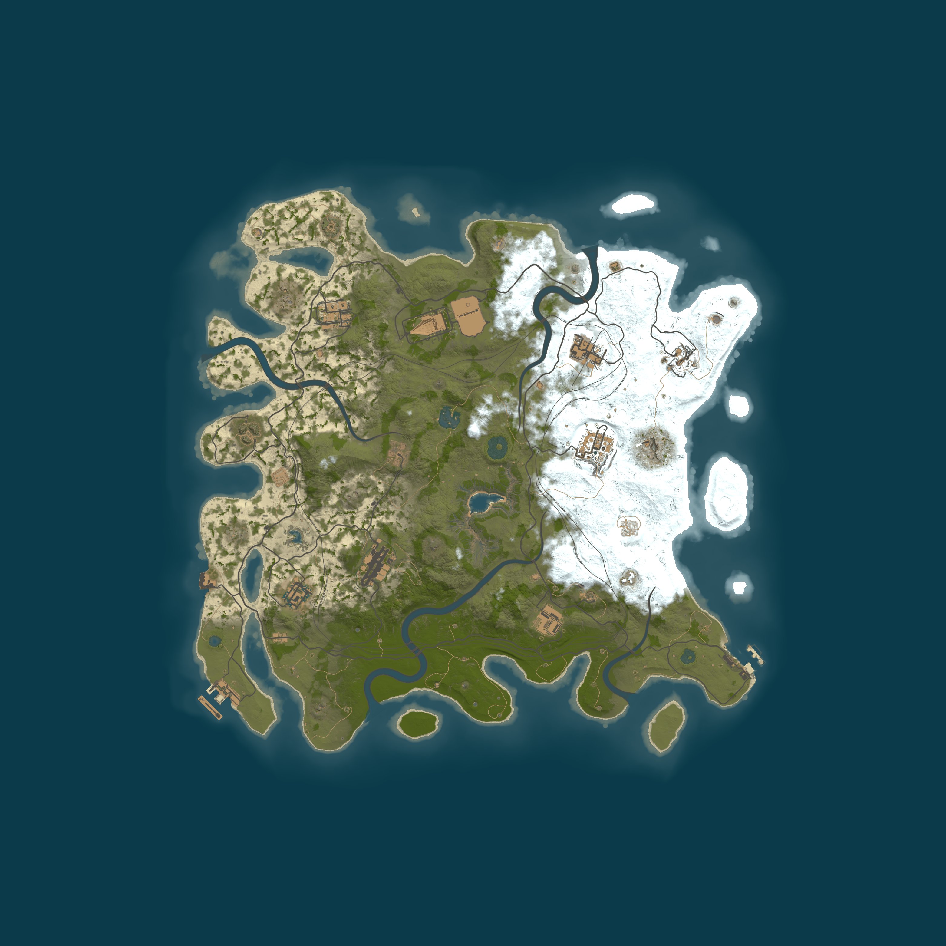 Procedural Map, size 4250, seed 1337