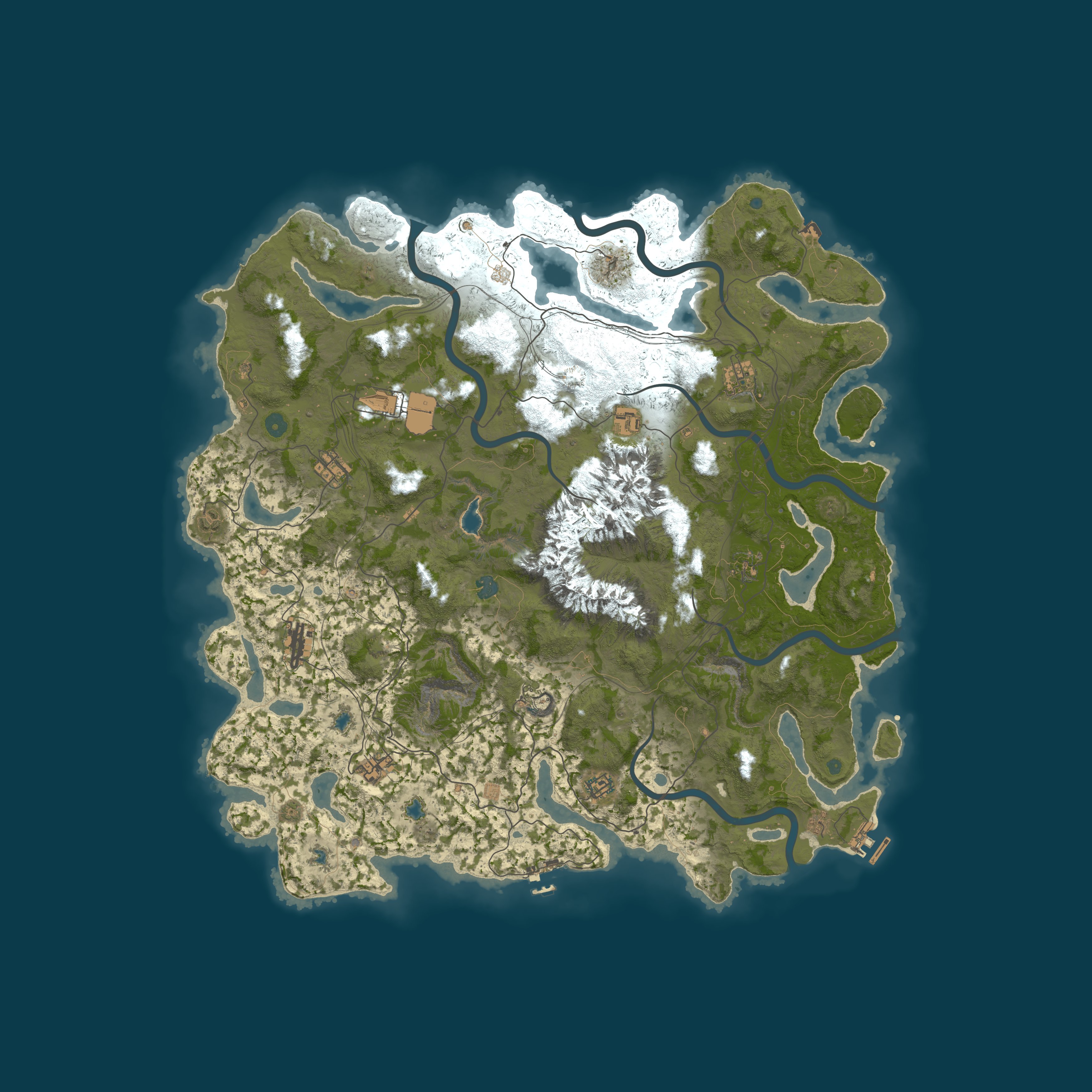 Map for Rust4Noobs | PvE | No decay Monthly | No BP Wipe