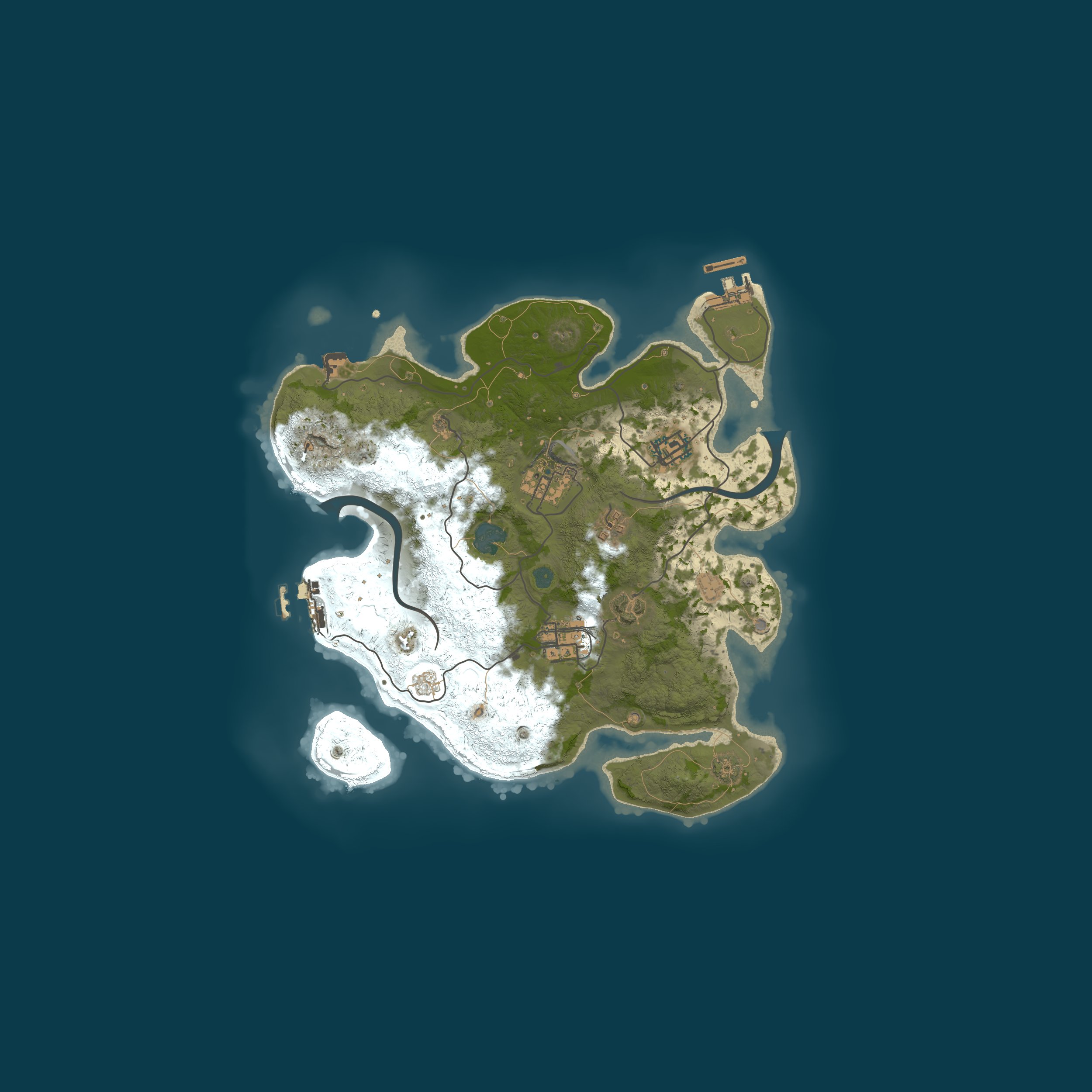 Procedural Map, size 3000, seed 4857