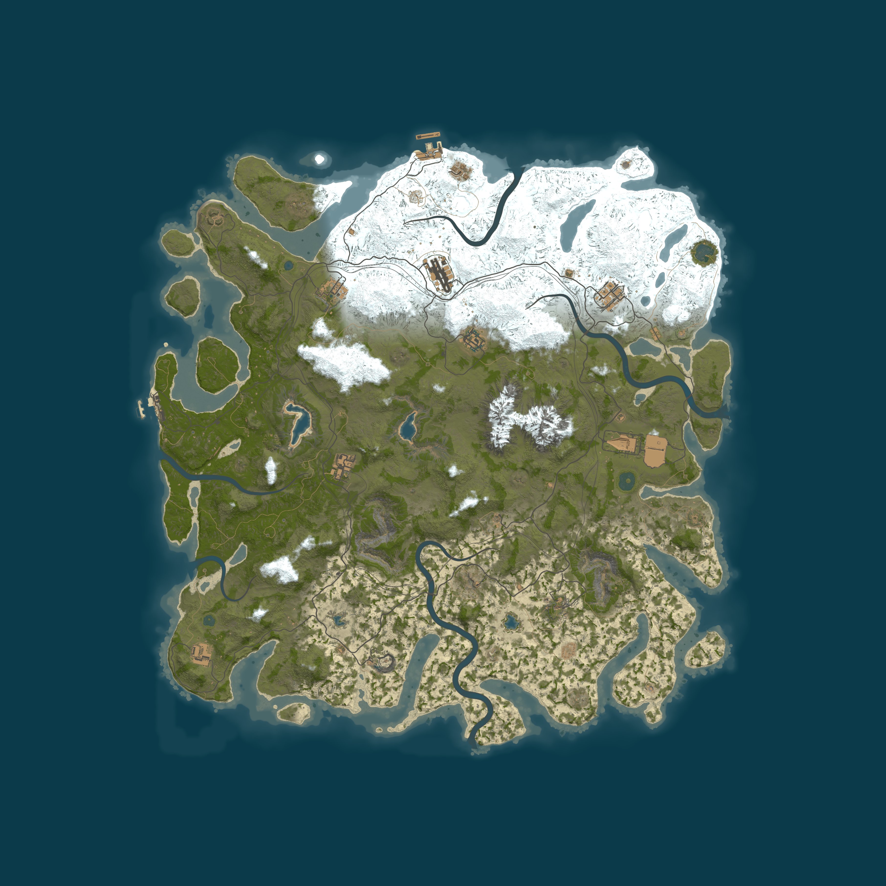 Custom Map, size 5250, seed 1337