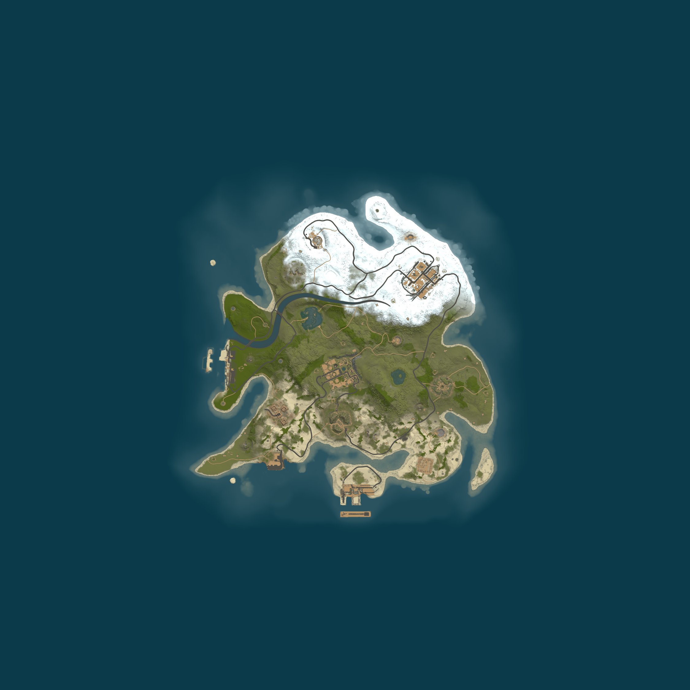 Procedural Map, size 2500, seed 630522179
