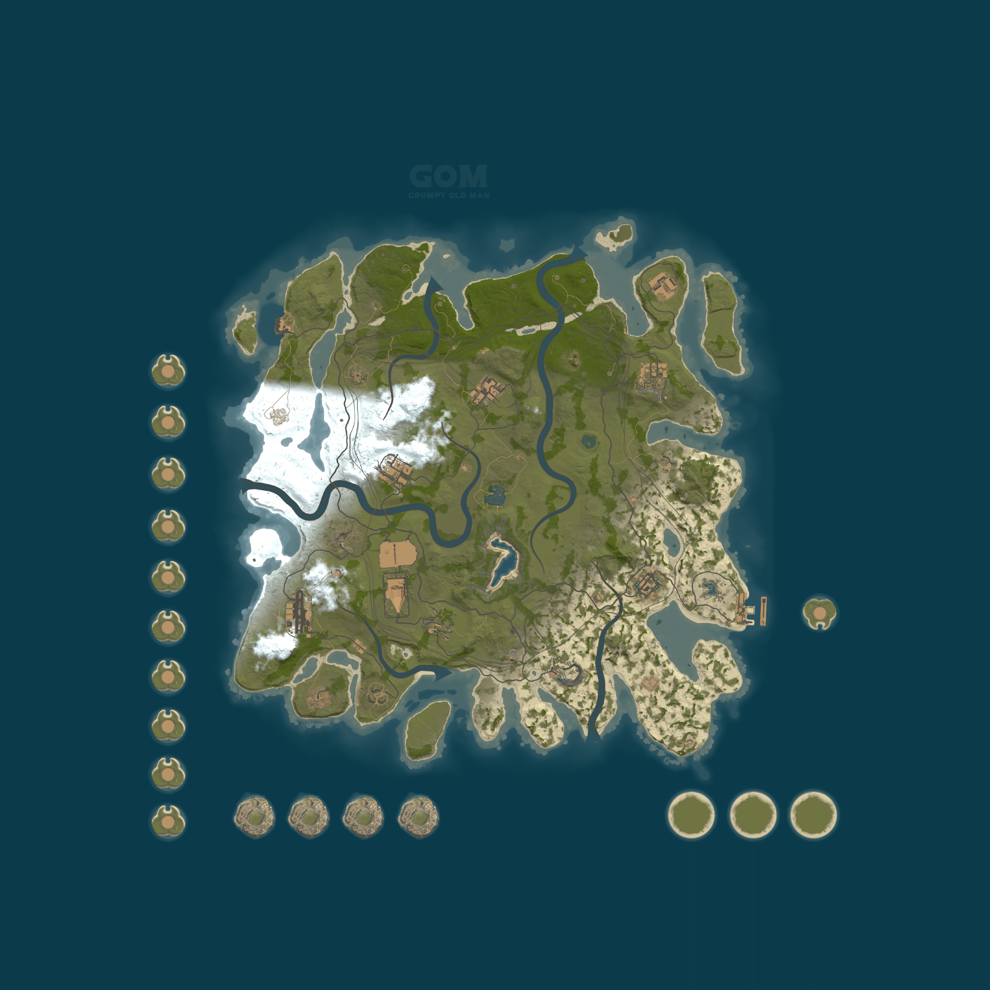 Map for EU GOM 25x PVE Grumpy Old Man Bi-Weekly |Kits|Skins|BackPack|Sh