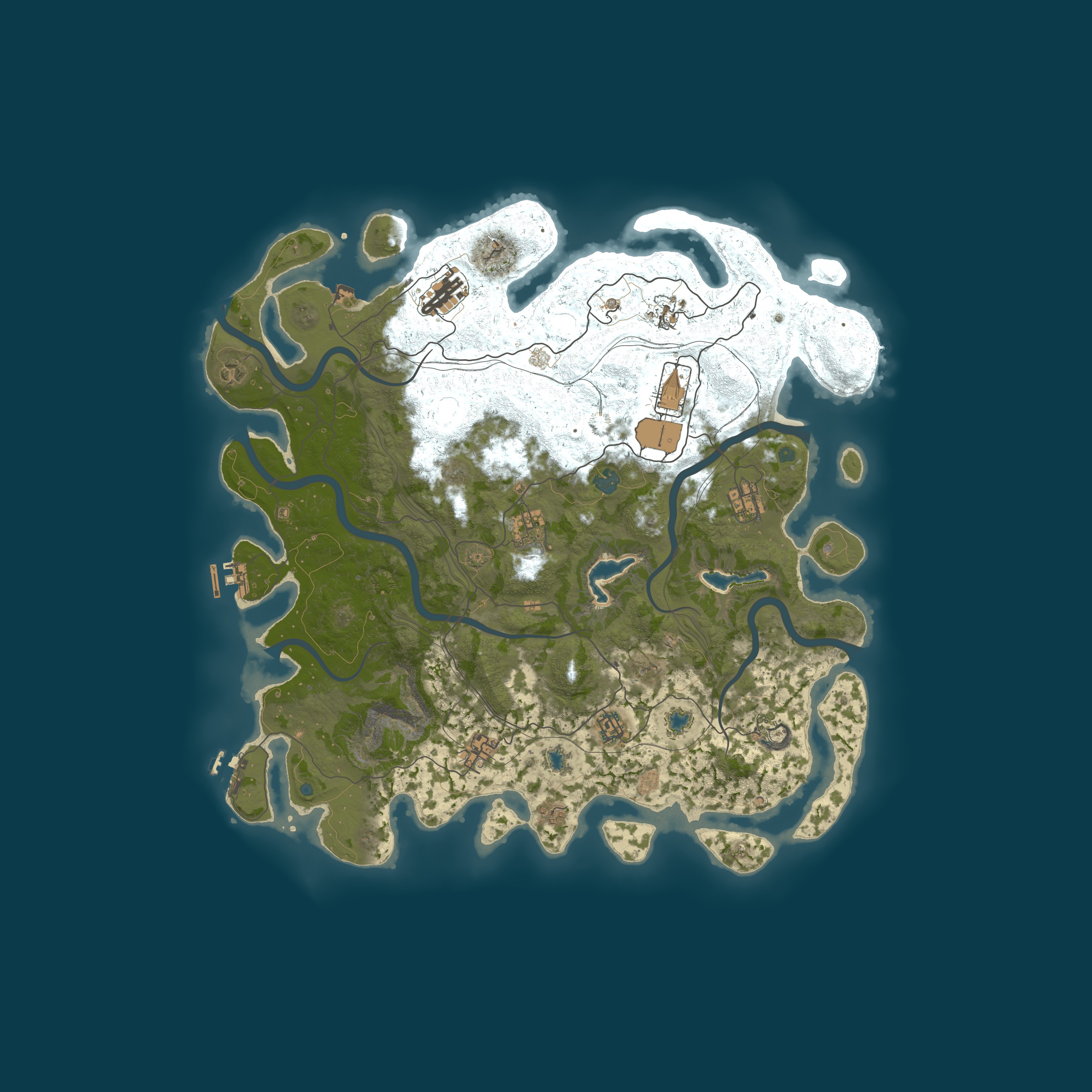 Map for <TEST> [RU][PVE] LOST ISLAND <TEST>