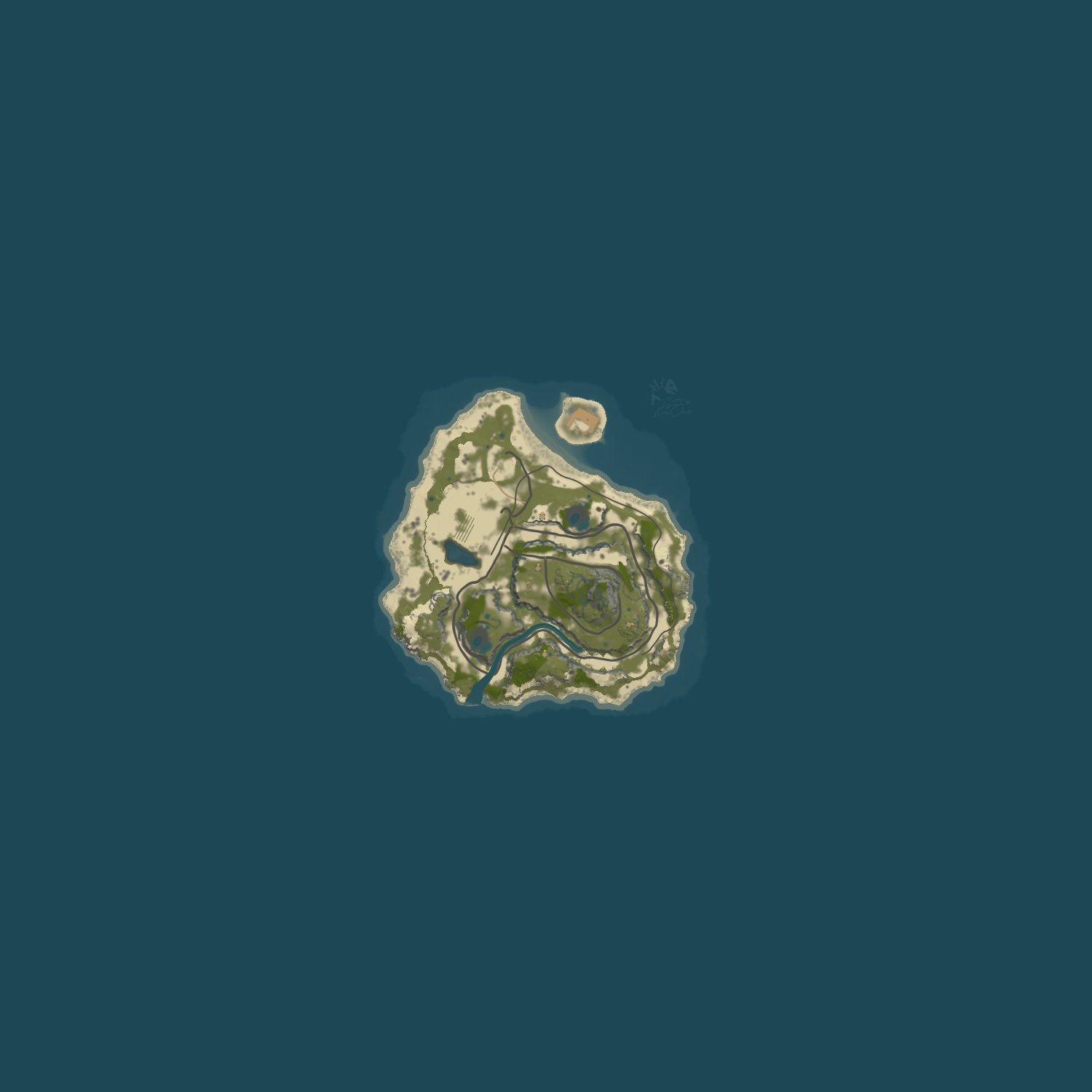 Map for UltimateRust.com - One Grid | Duo | x2 | Custom | 11.08