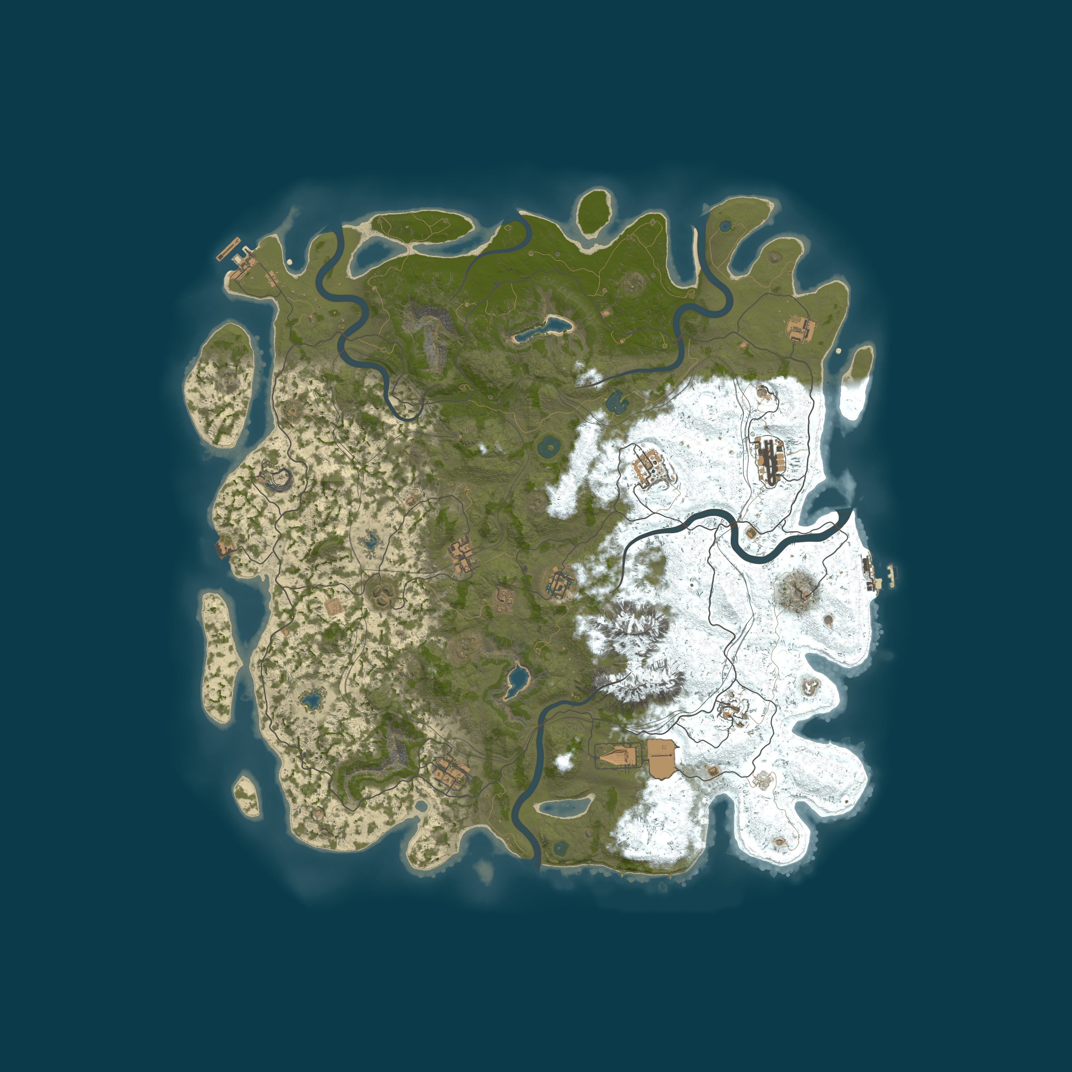 Procedural Map, size 5000, seed 1309476480