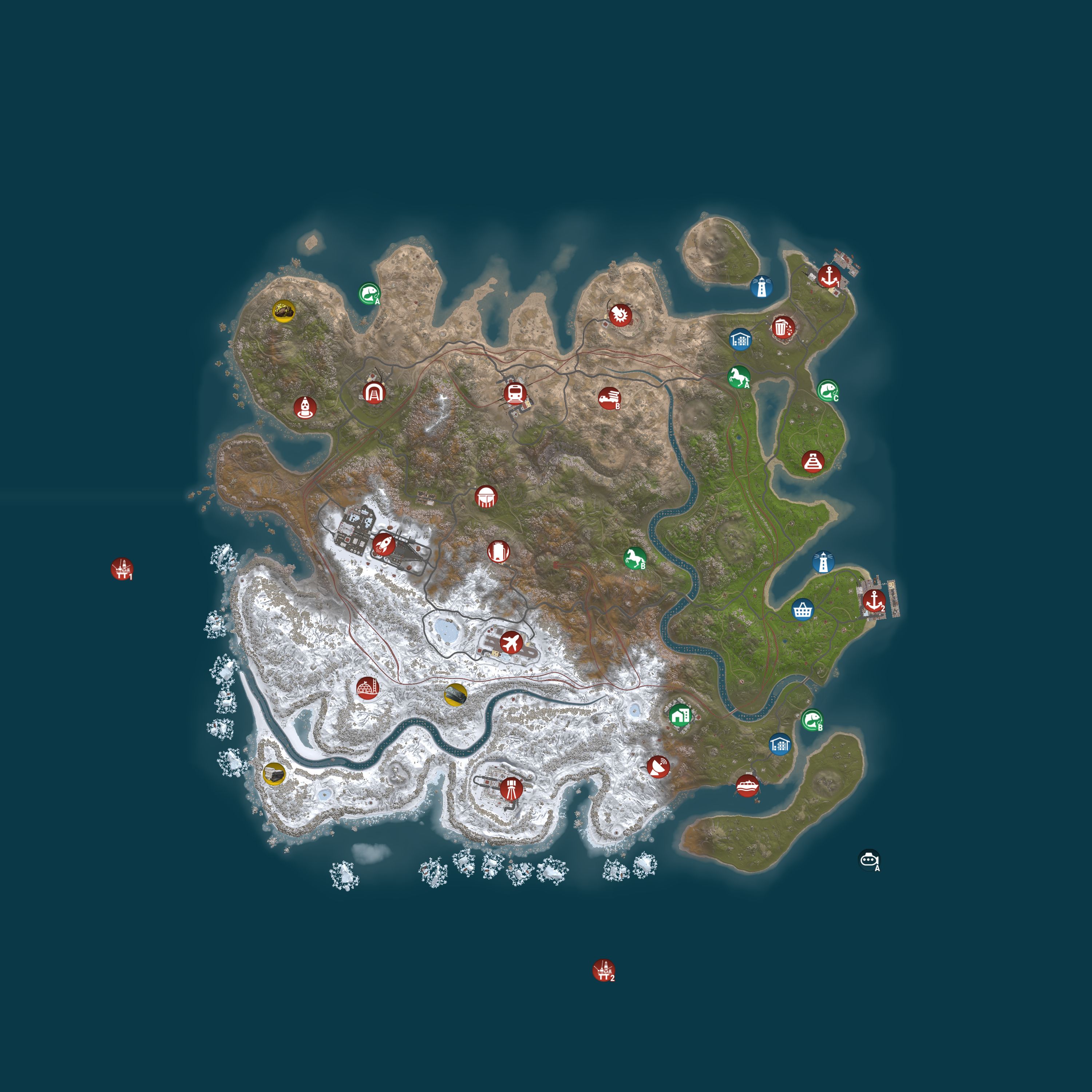 Map for Magic Rust #11 — Modded 2x (Trio) | EU East