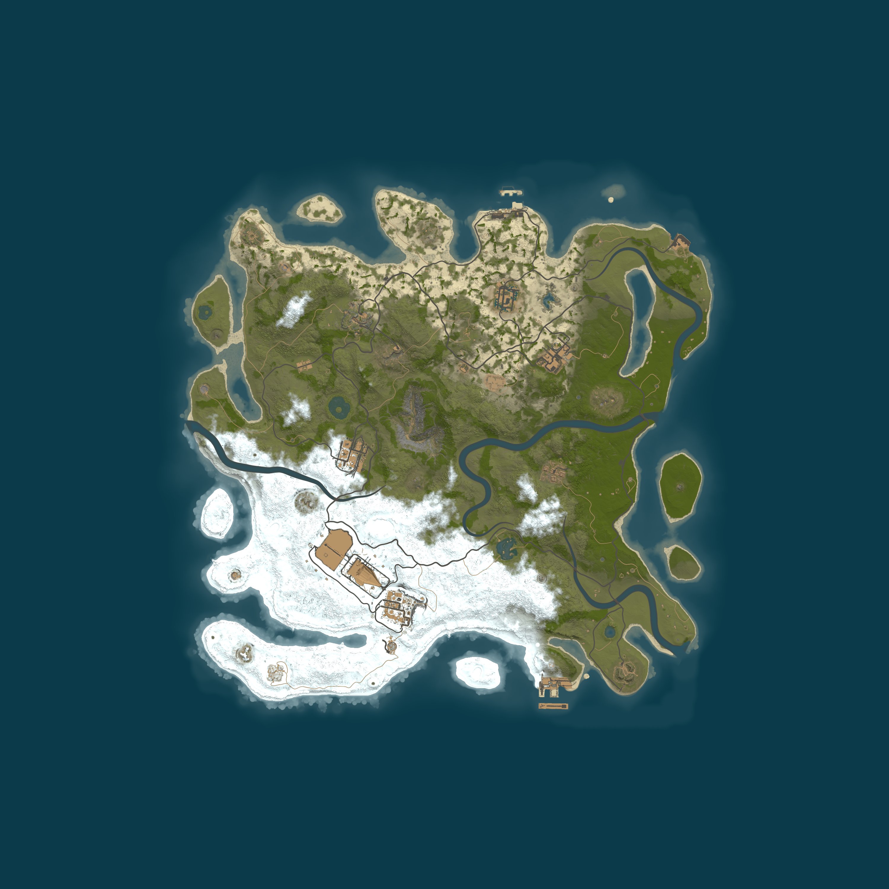 Map for RustGamingNation 100x PvE [Events|Purge|Zombies|SkillTree]