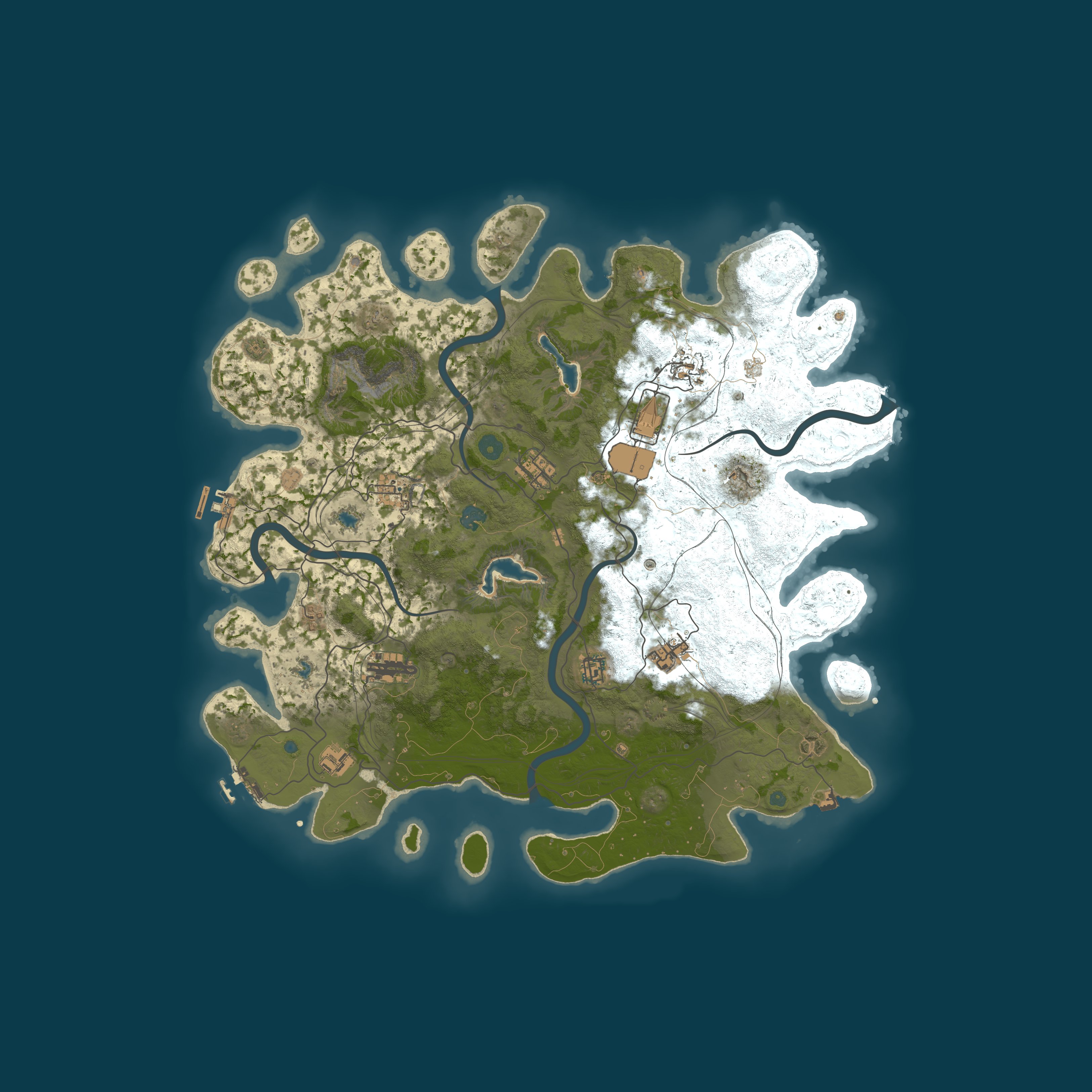 Procedural Map, size 4500, seed 964551997